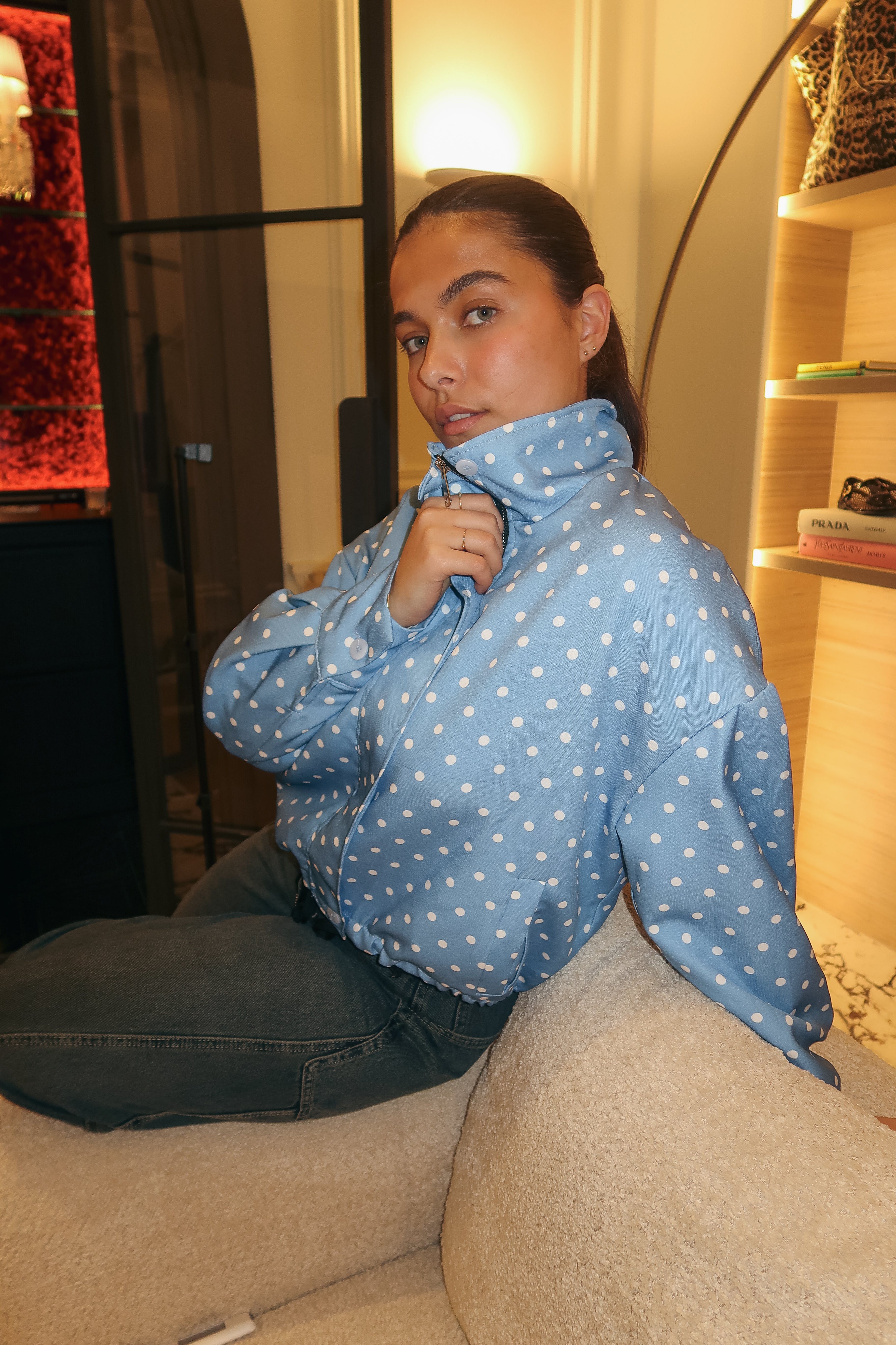 Light Blue Navy Jacket