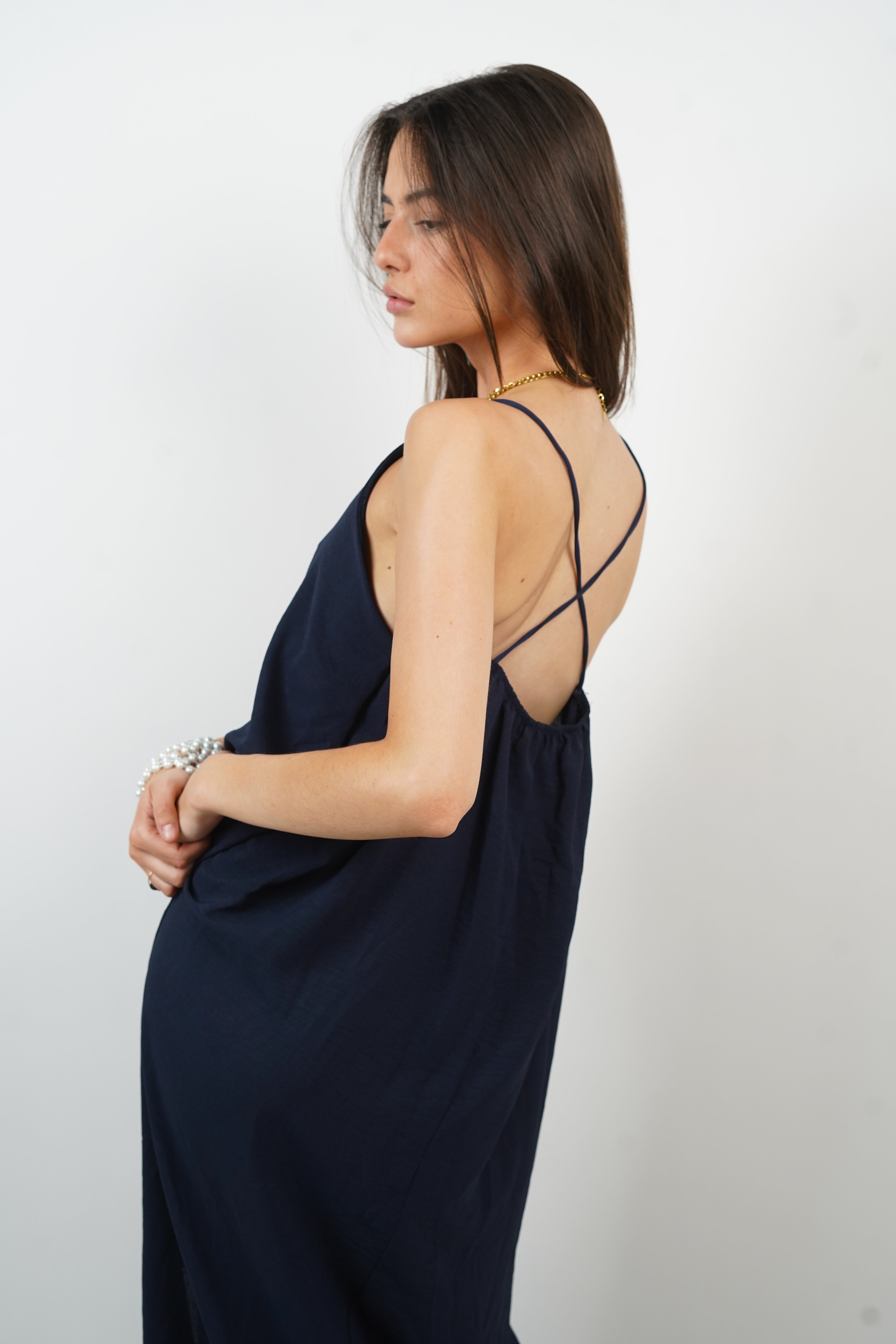 Robe Carla bleu marine