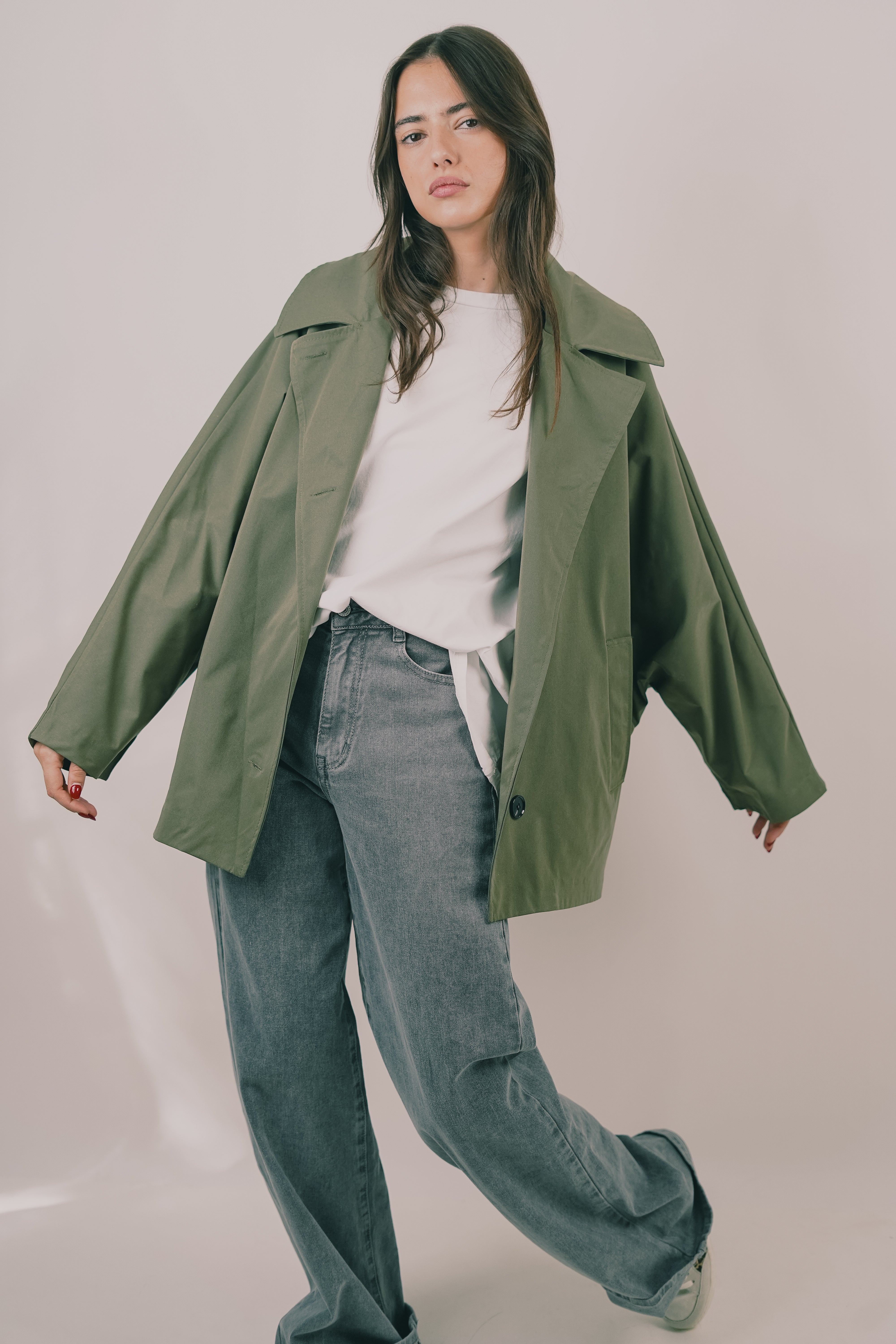 Ella Khaki-Trenchcoat