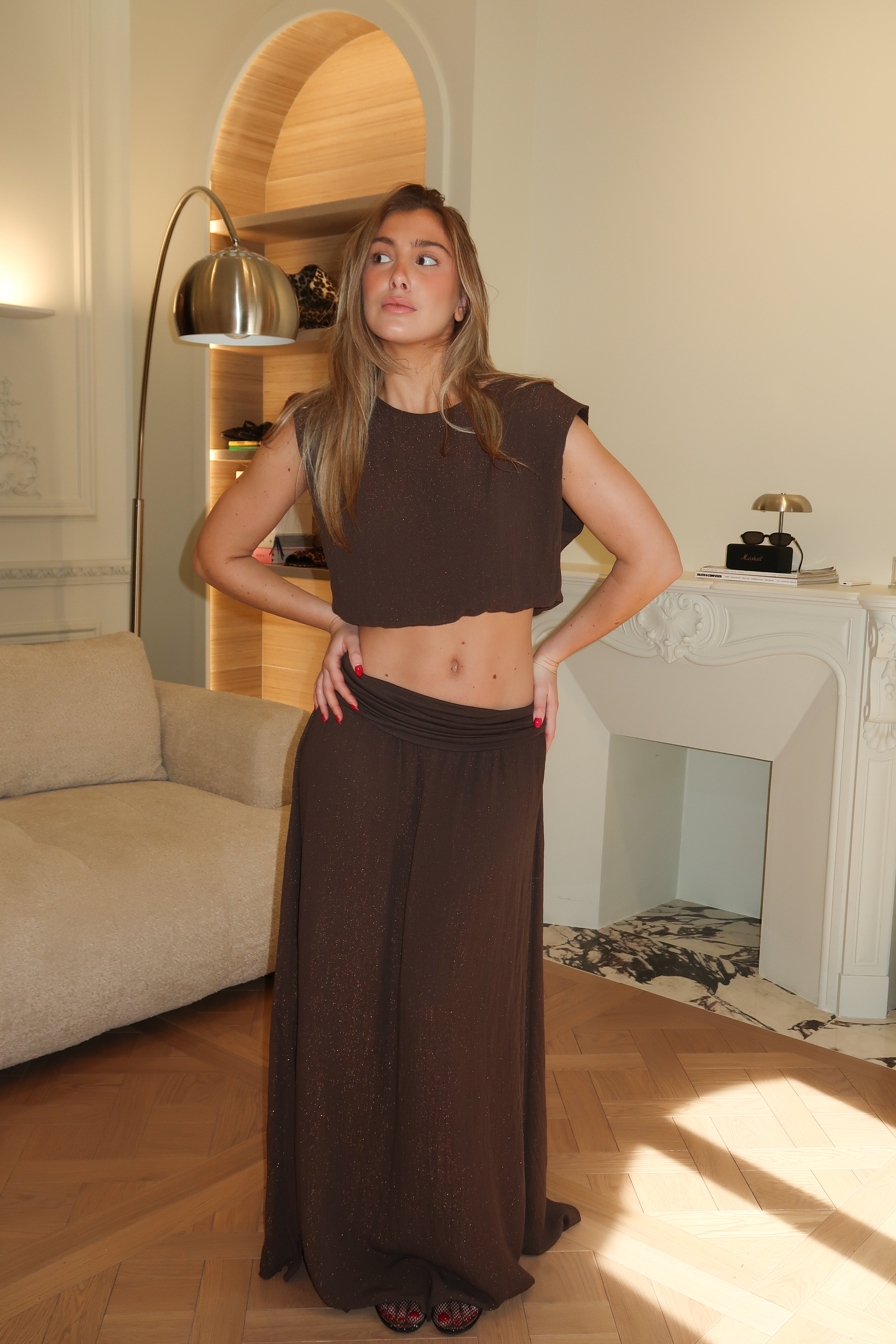 Ensemble Audrey marron