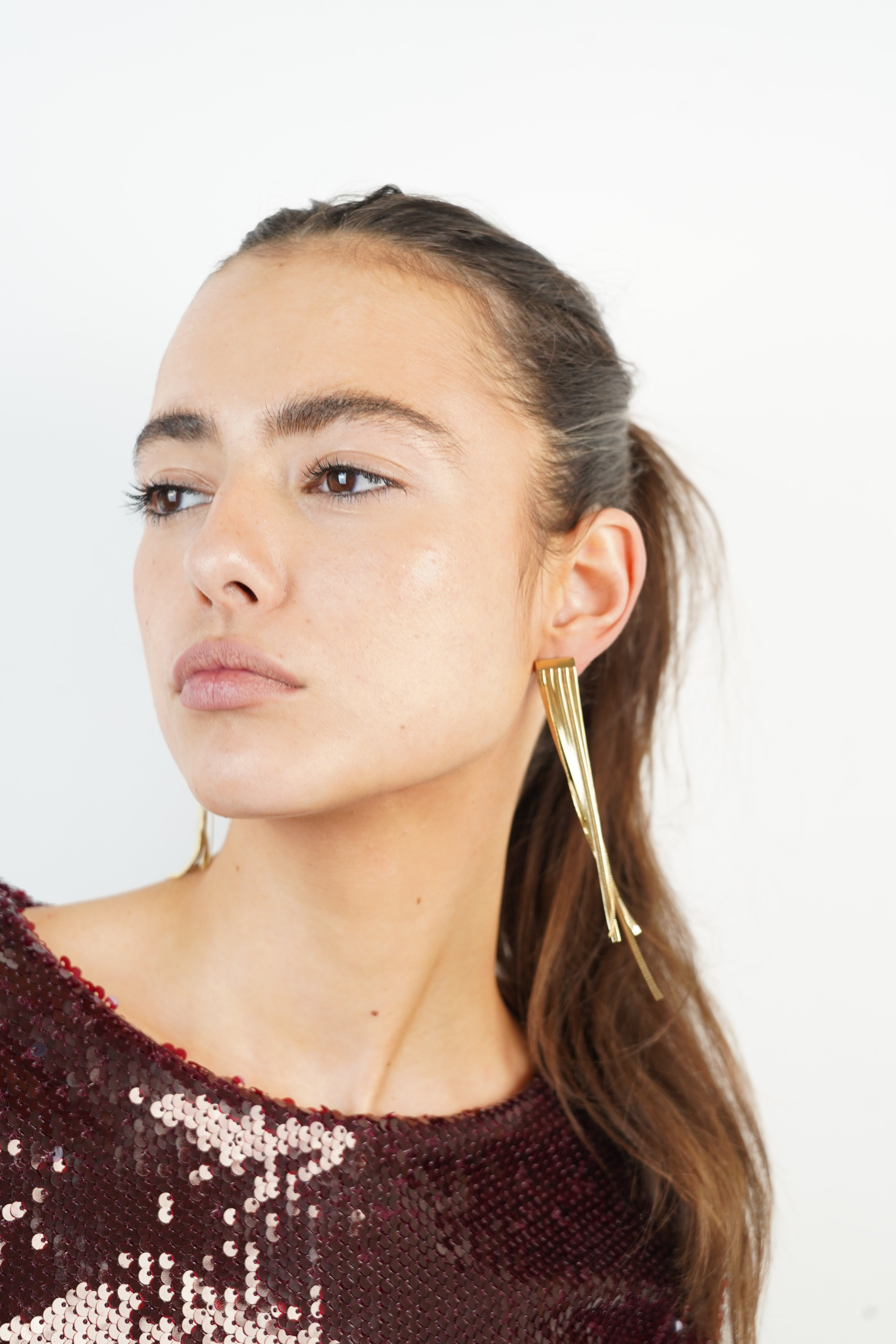 Louisa gold earrings