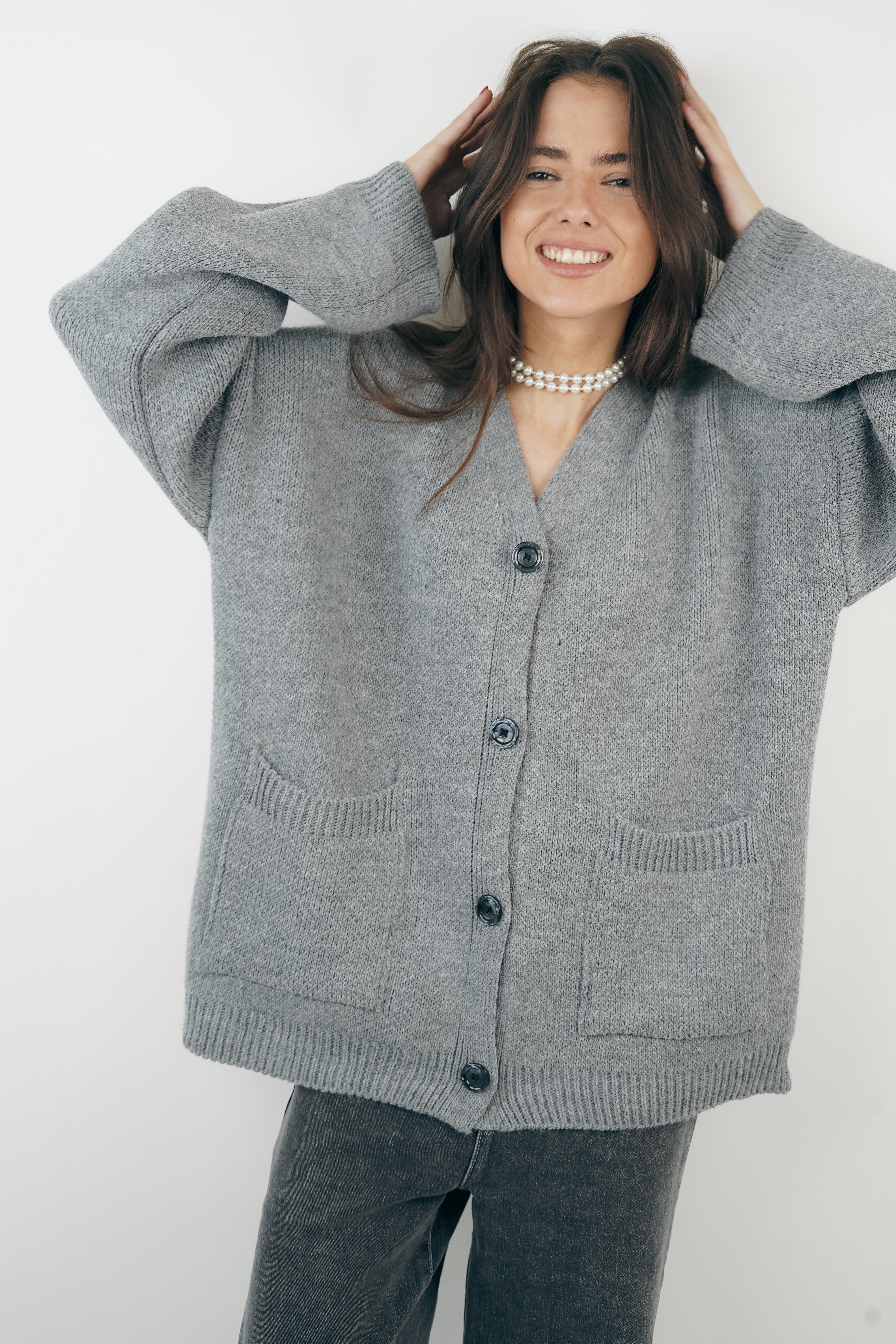 Cardigan Marine gris