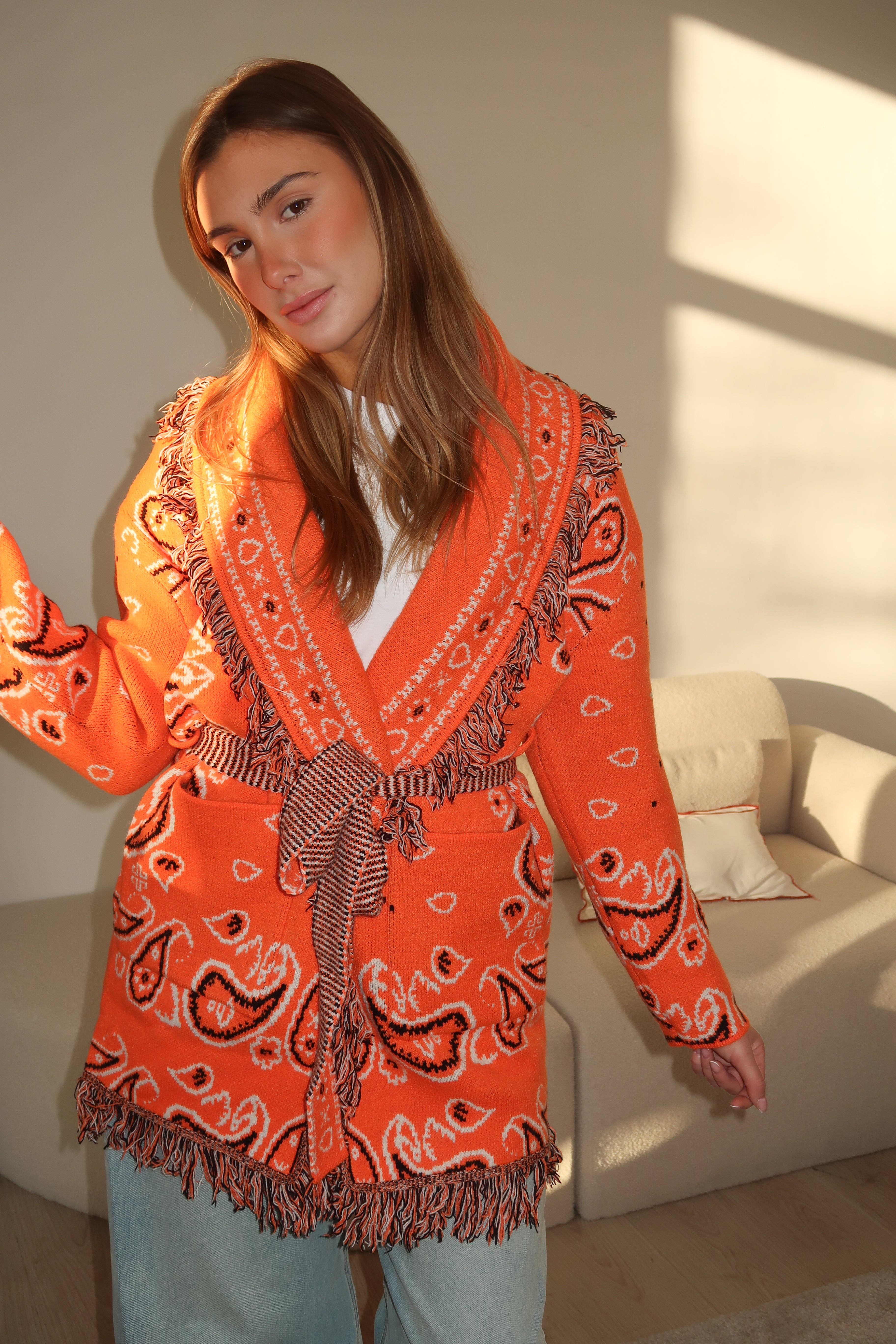 Gilet Suzanne orange