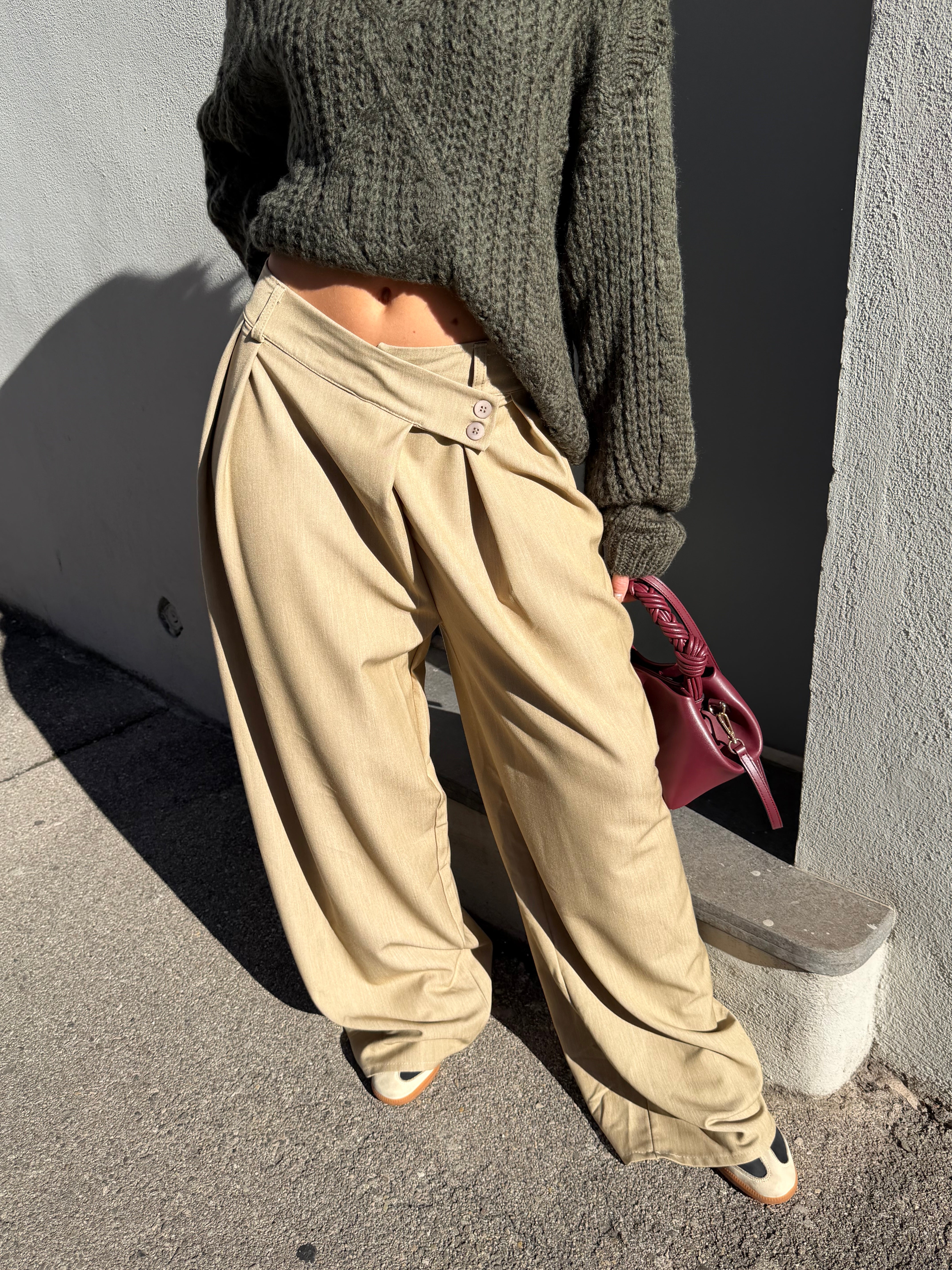 Pantalon Vivienne taupe