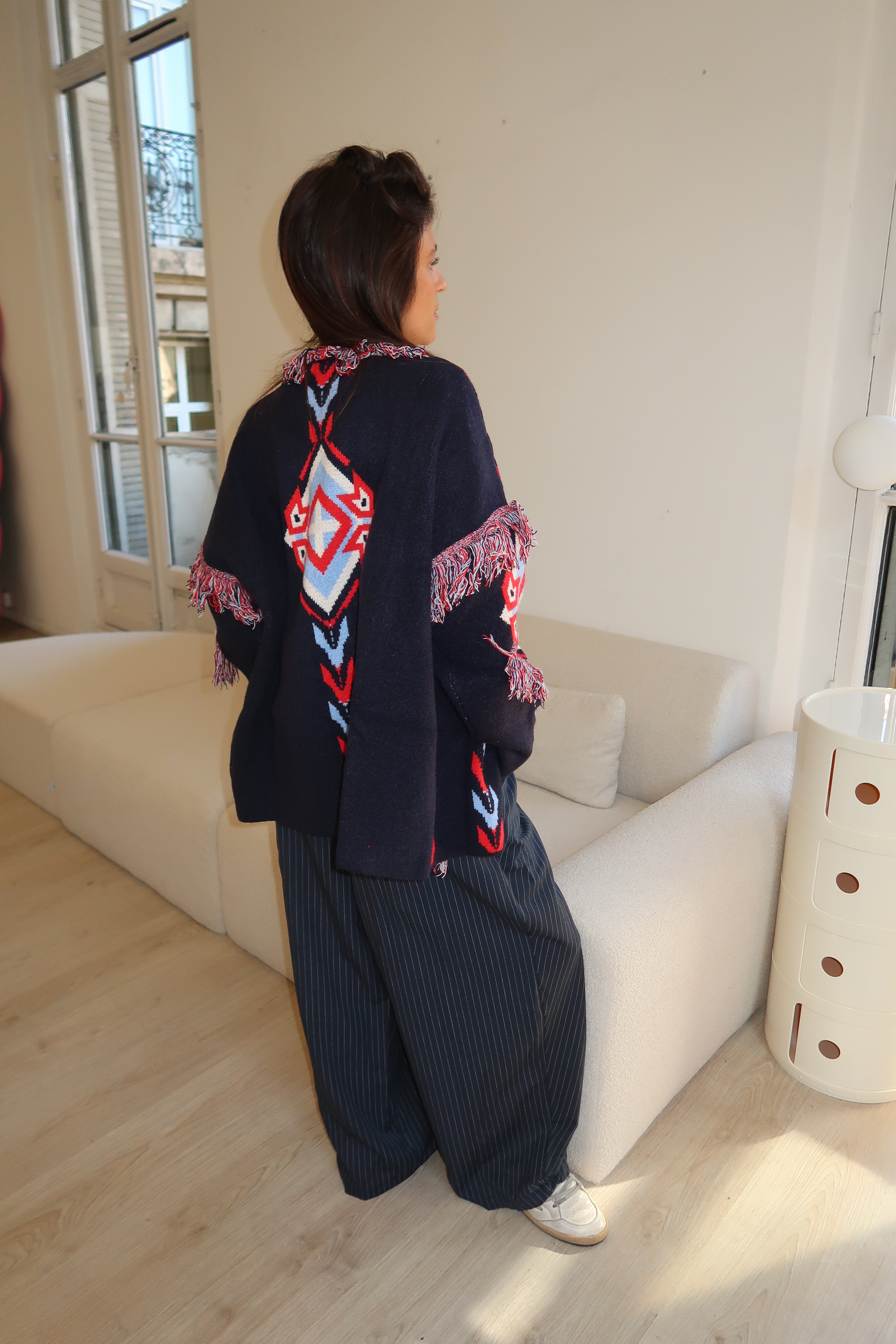 Marineblaue Weste Arianne