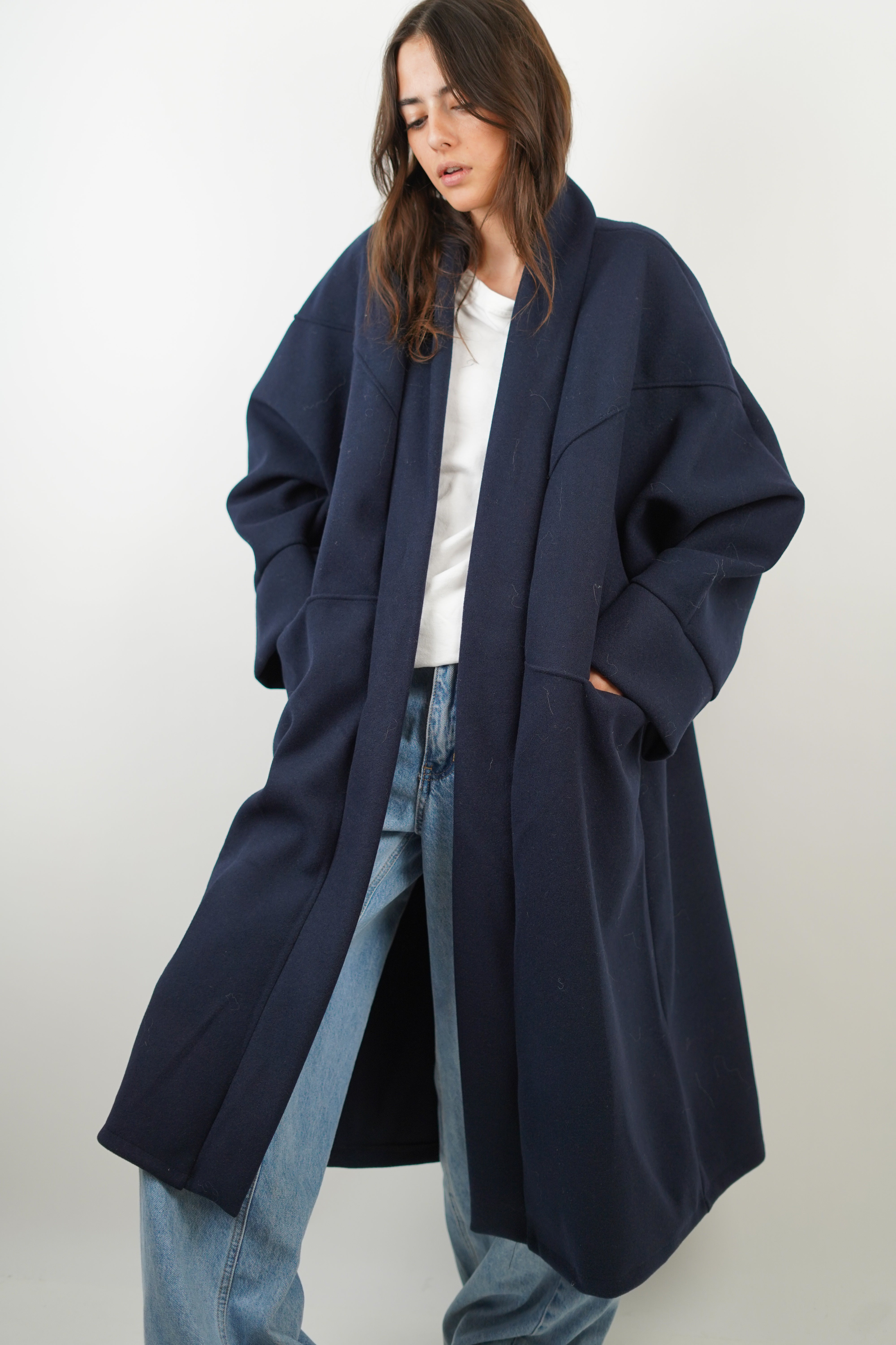 Manteau Lya bleu marine