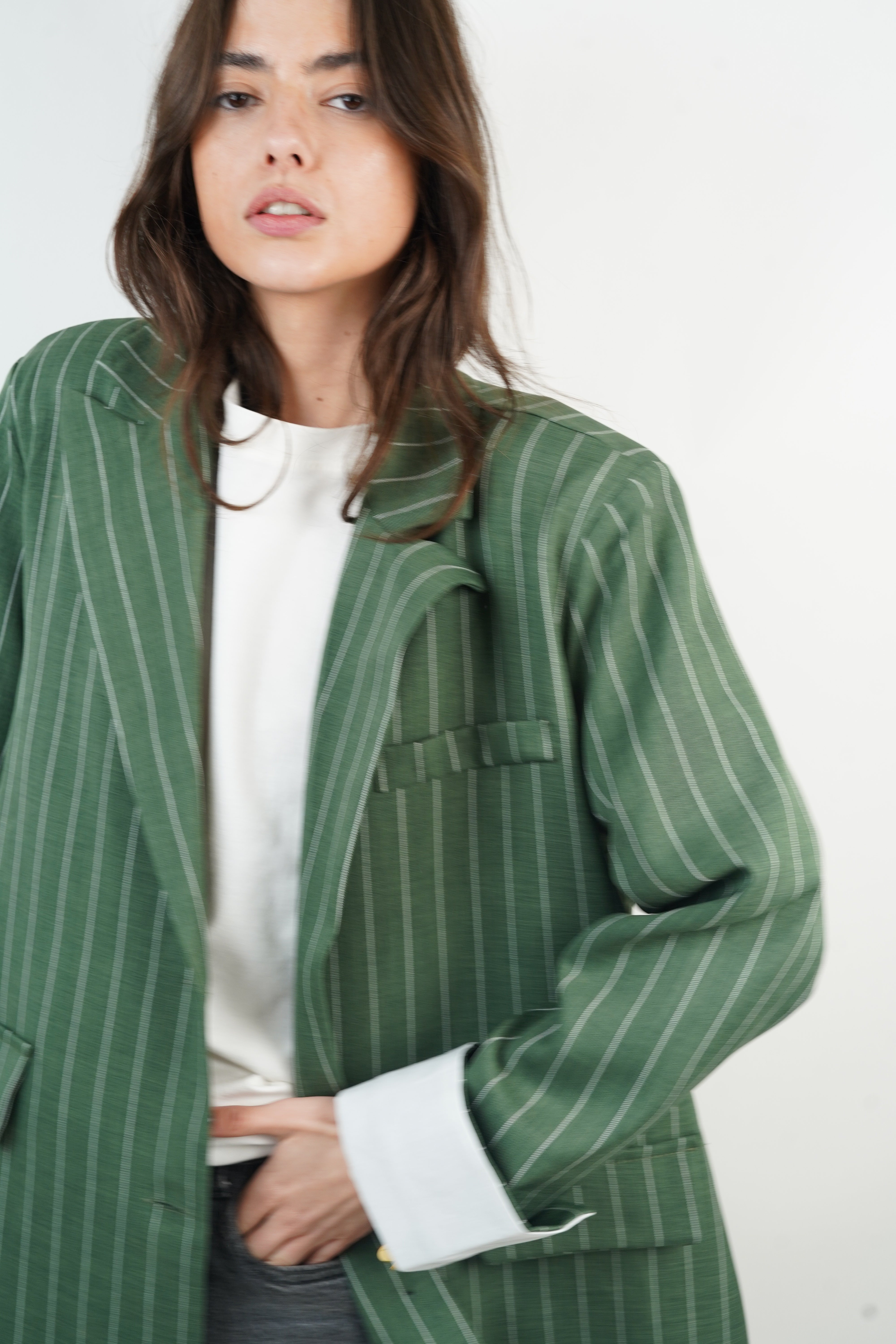 Astrid green blazer