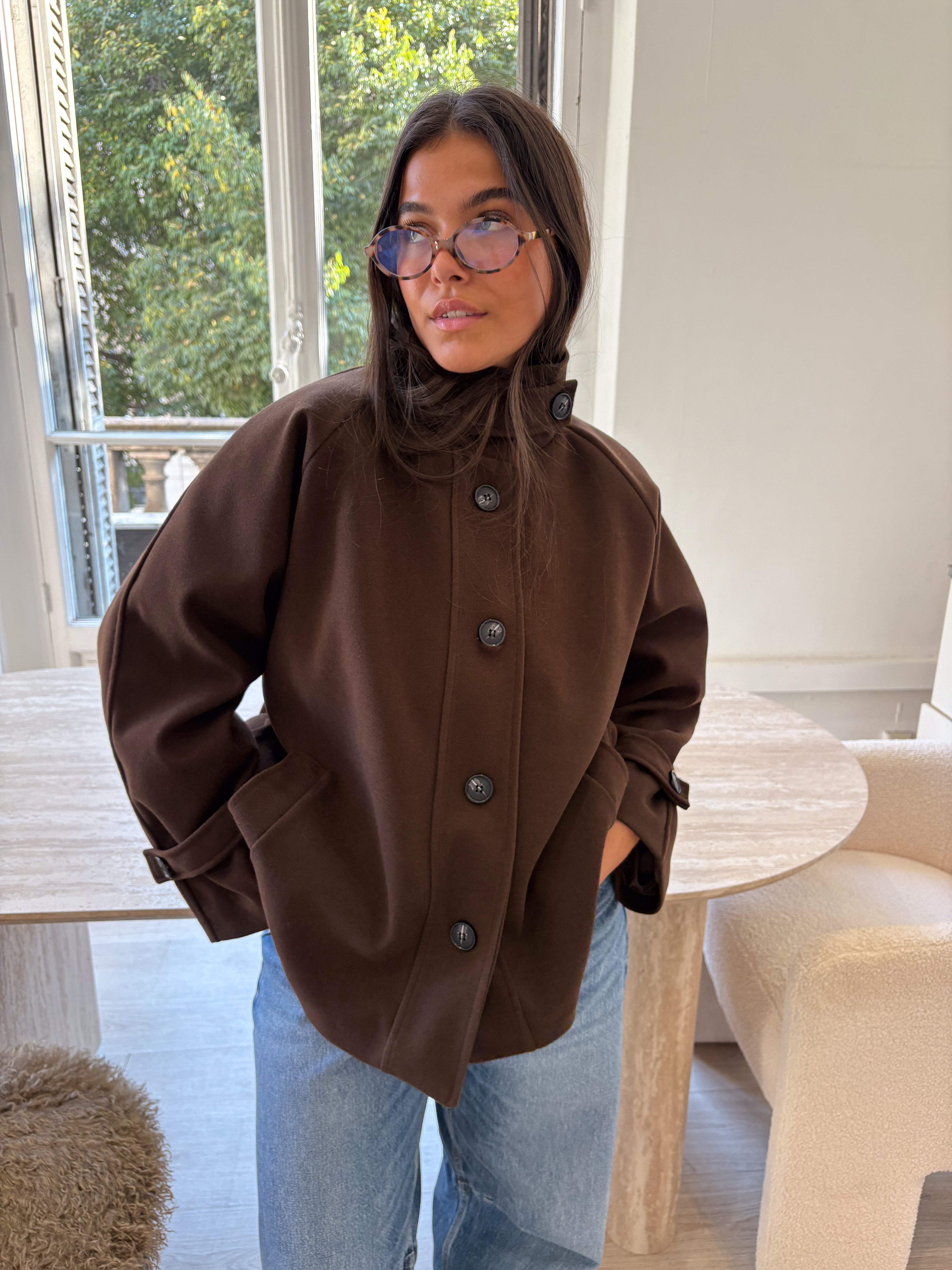 Manteau Calix marron
