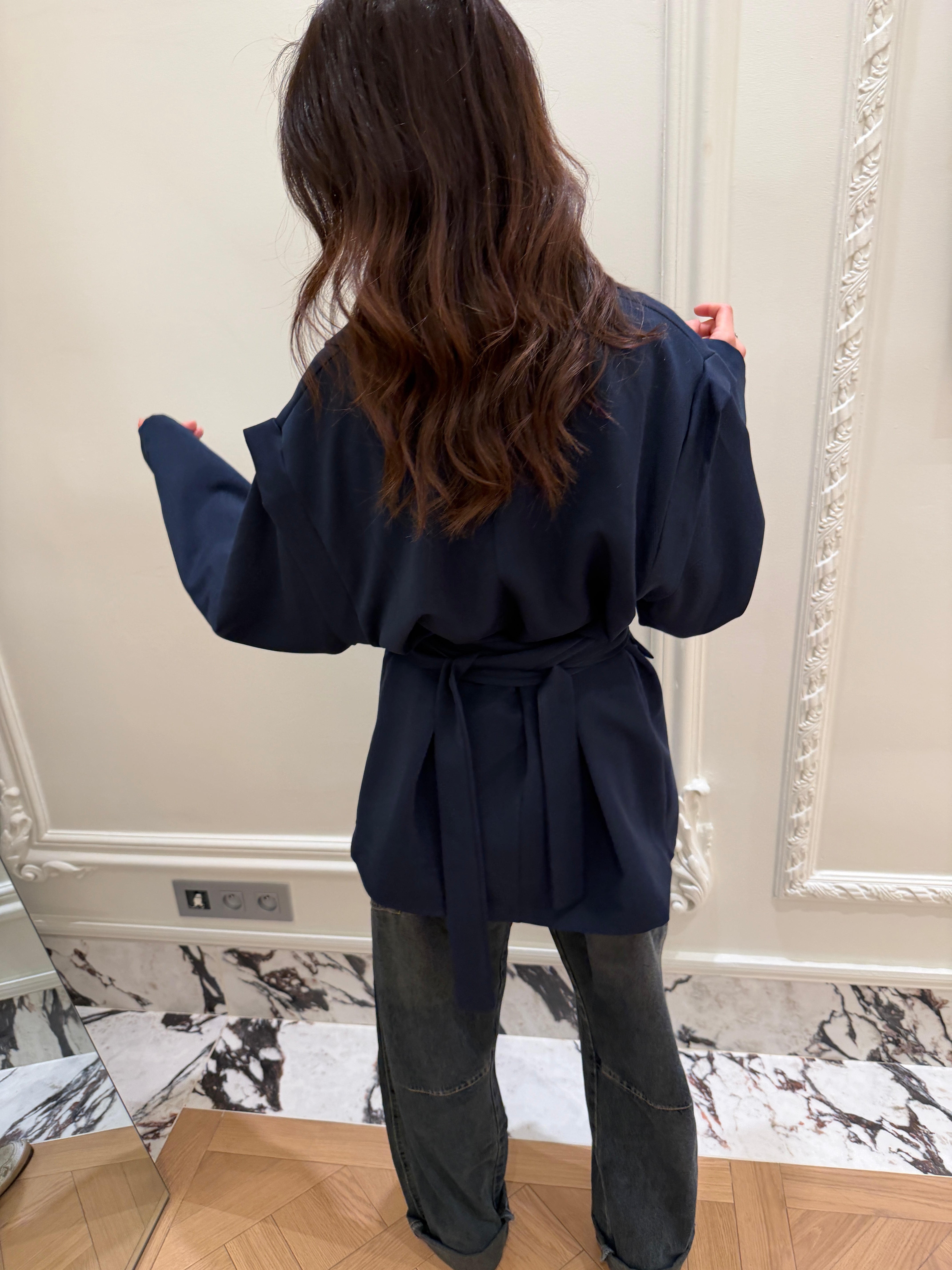 Blazer Ama bleu marine