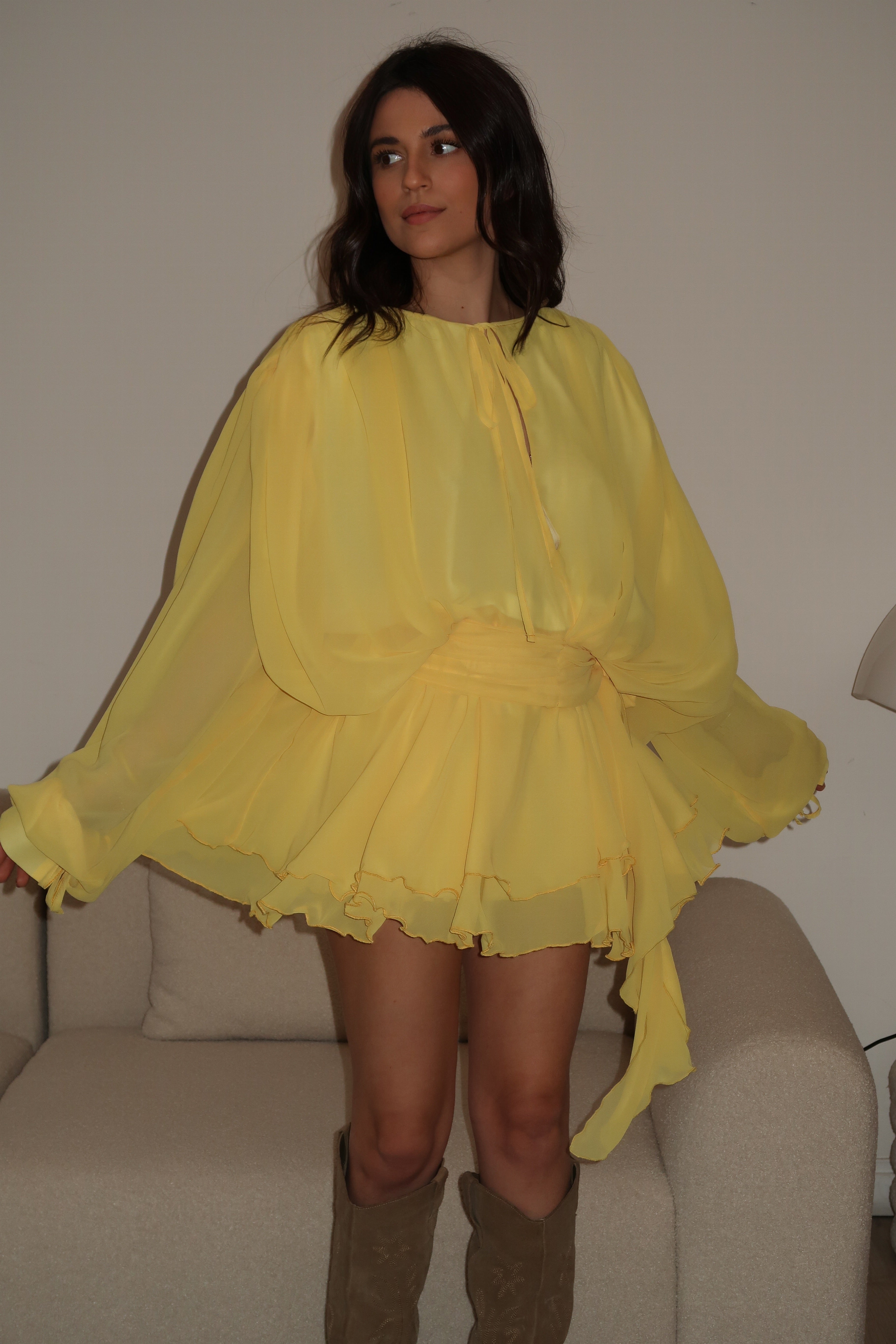 Jenna yellow dress