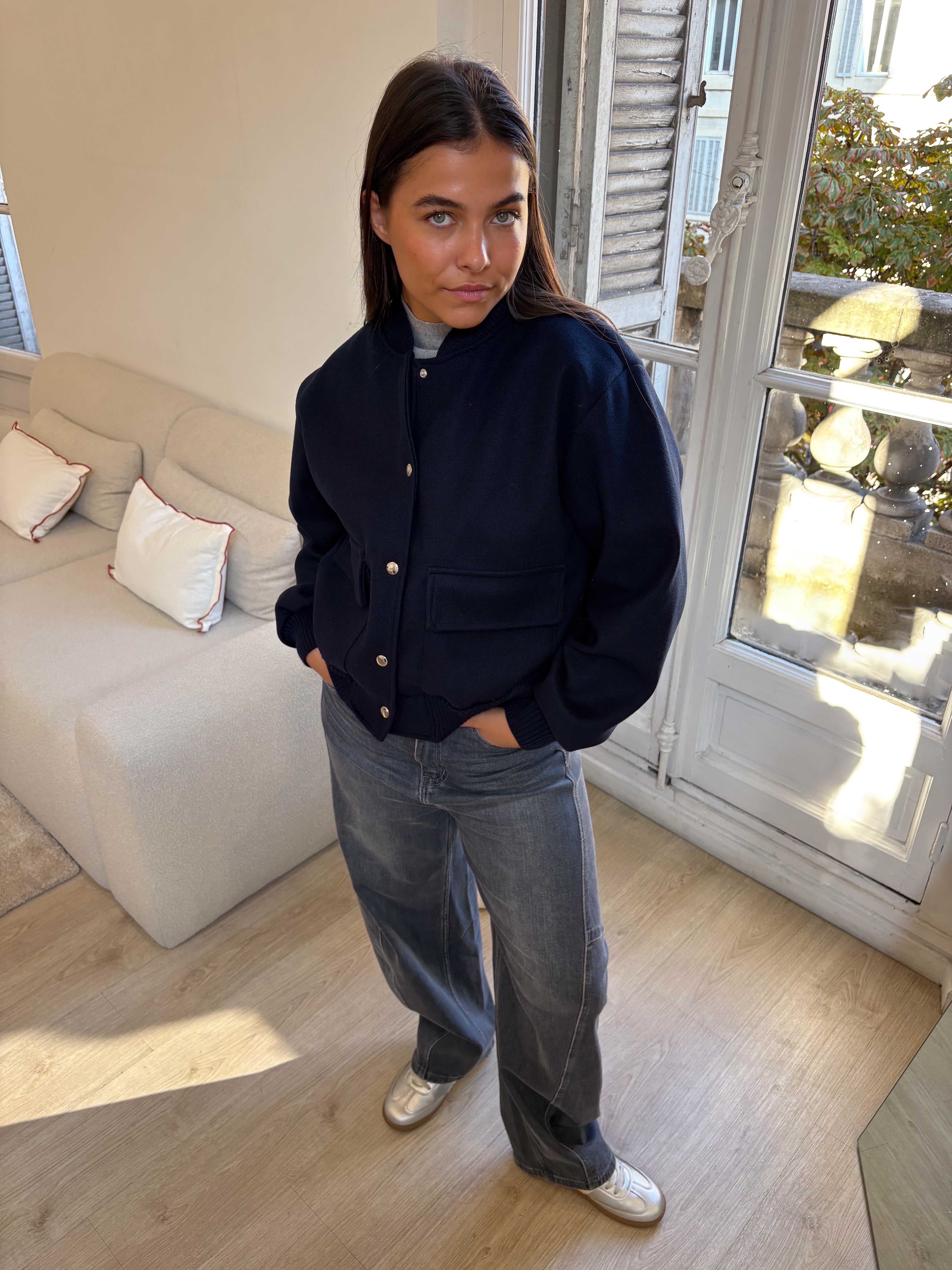 Bomber Angel bleu marine