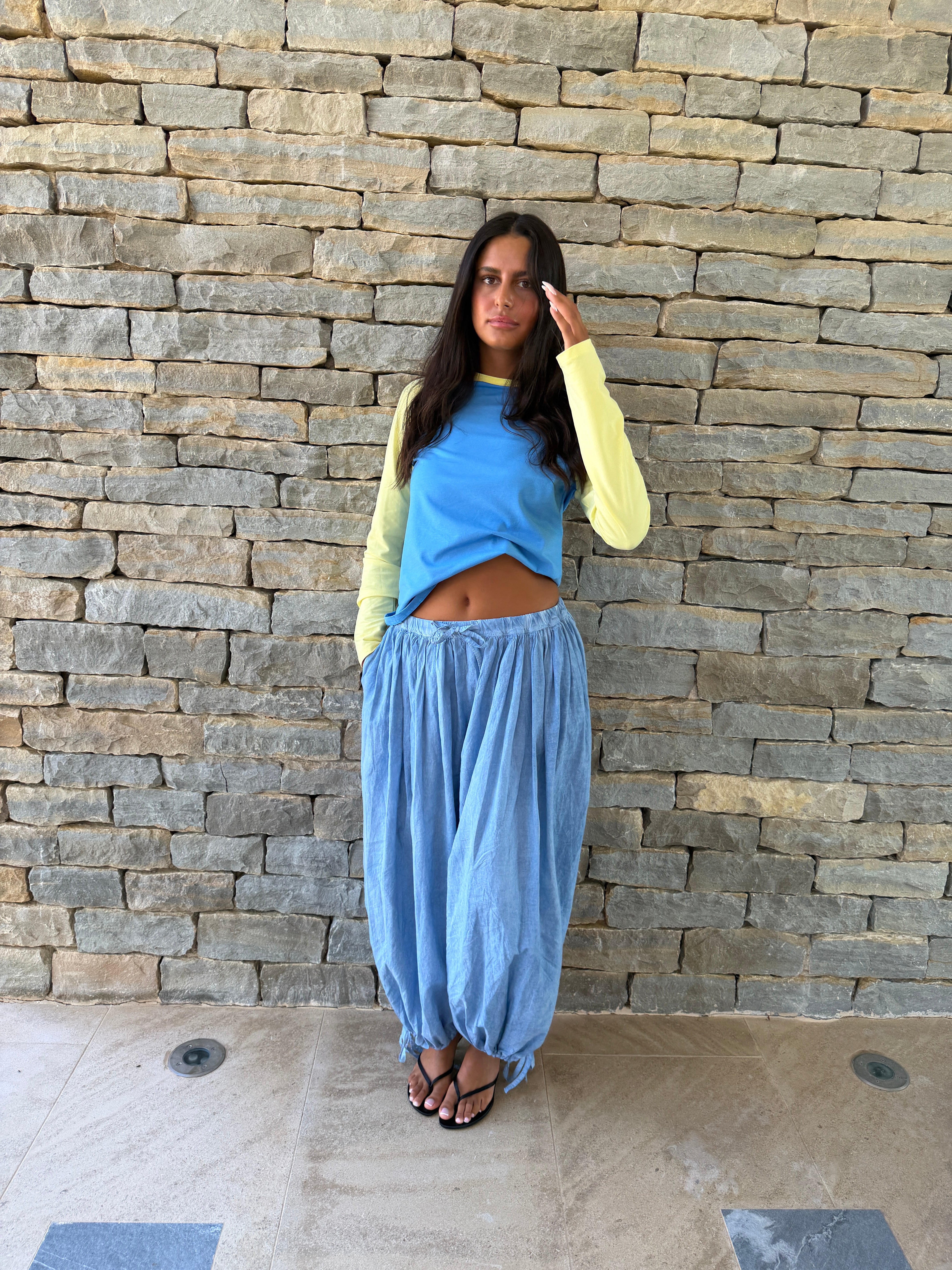 Pantalon Dua bleu