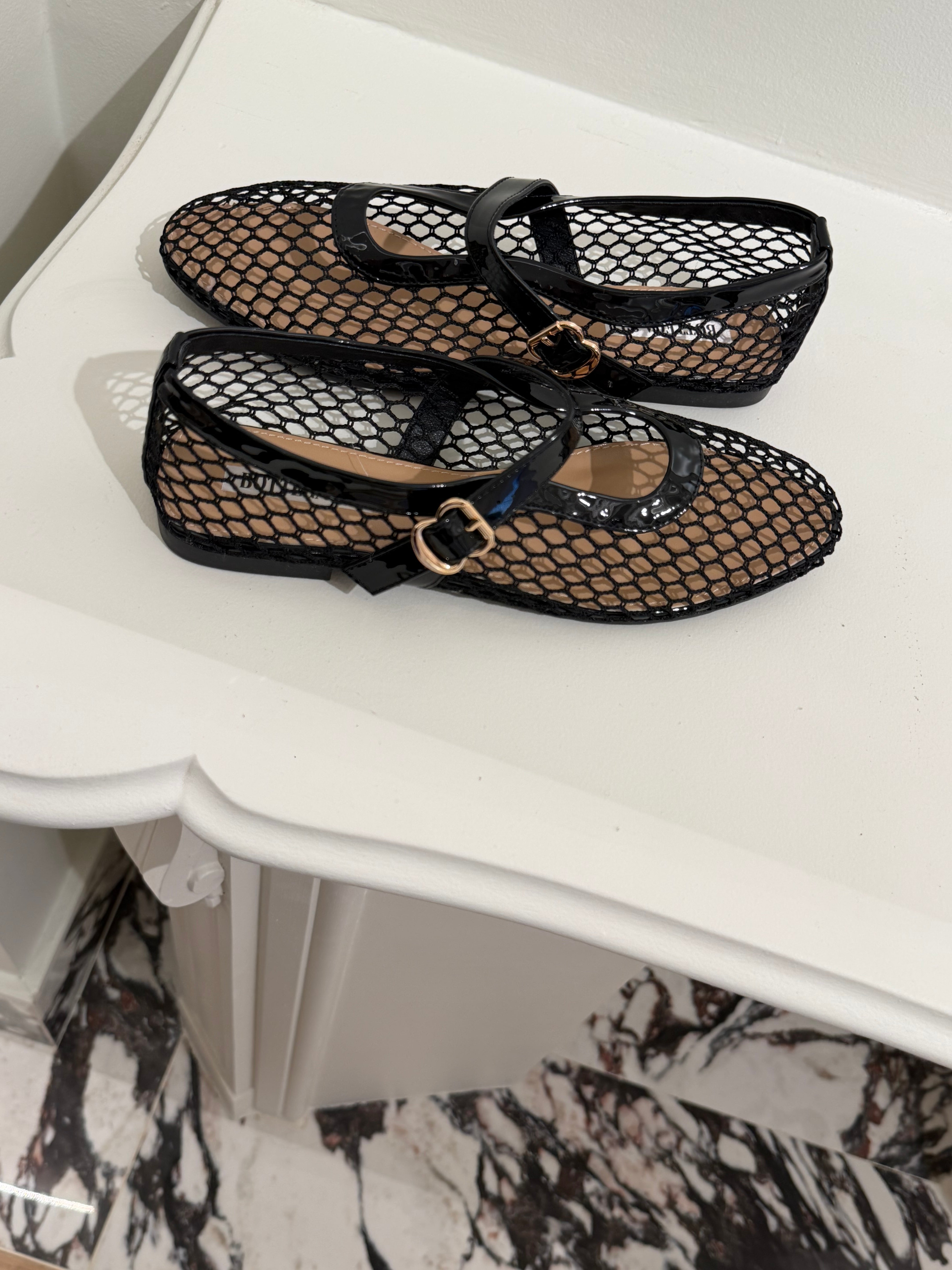 Schwarze Albane Ballerinas