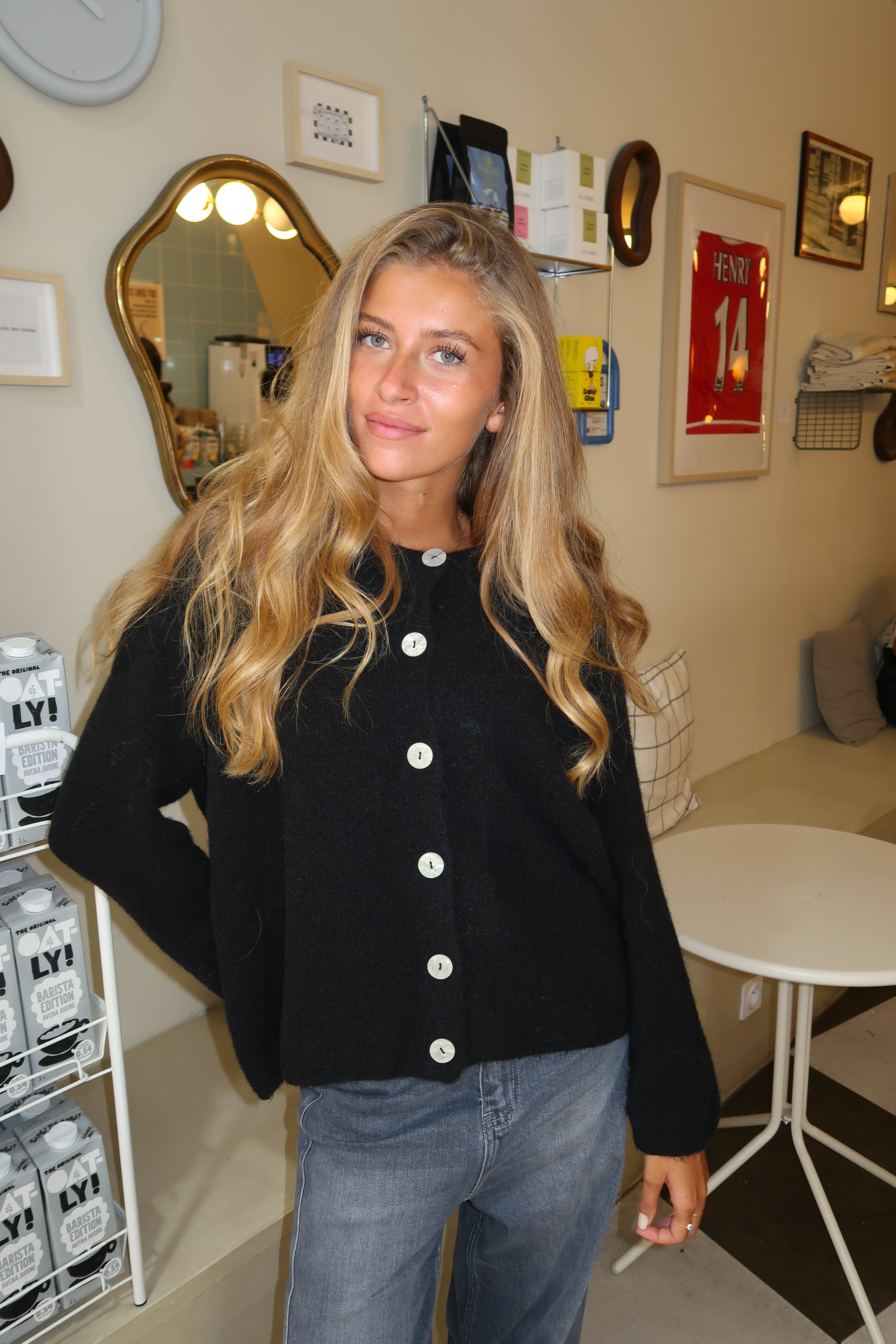 Schwarze Lorraine-Weste