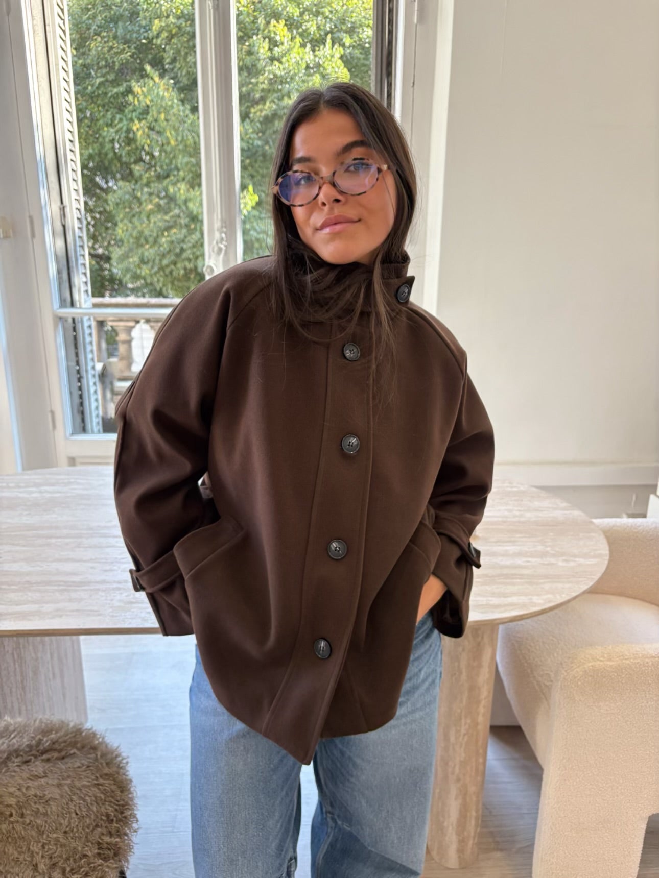 Manteau Calix marron