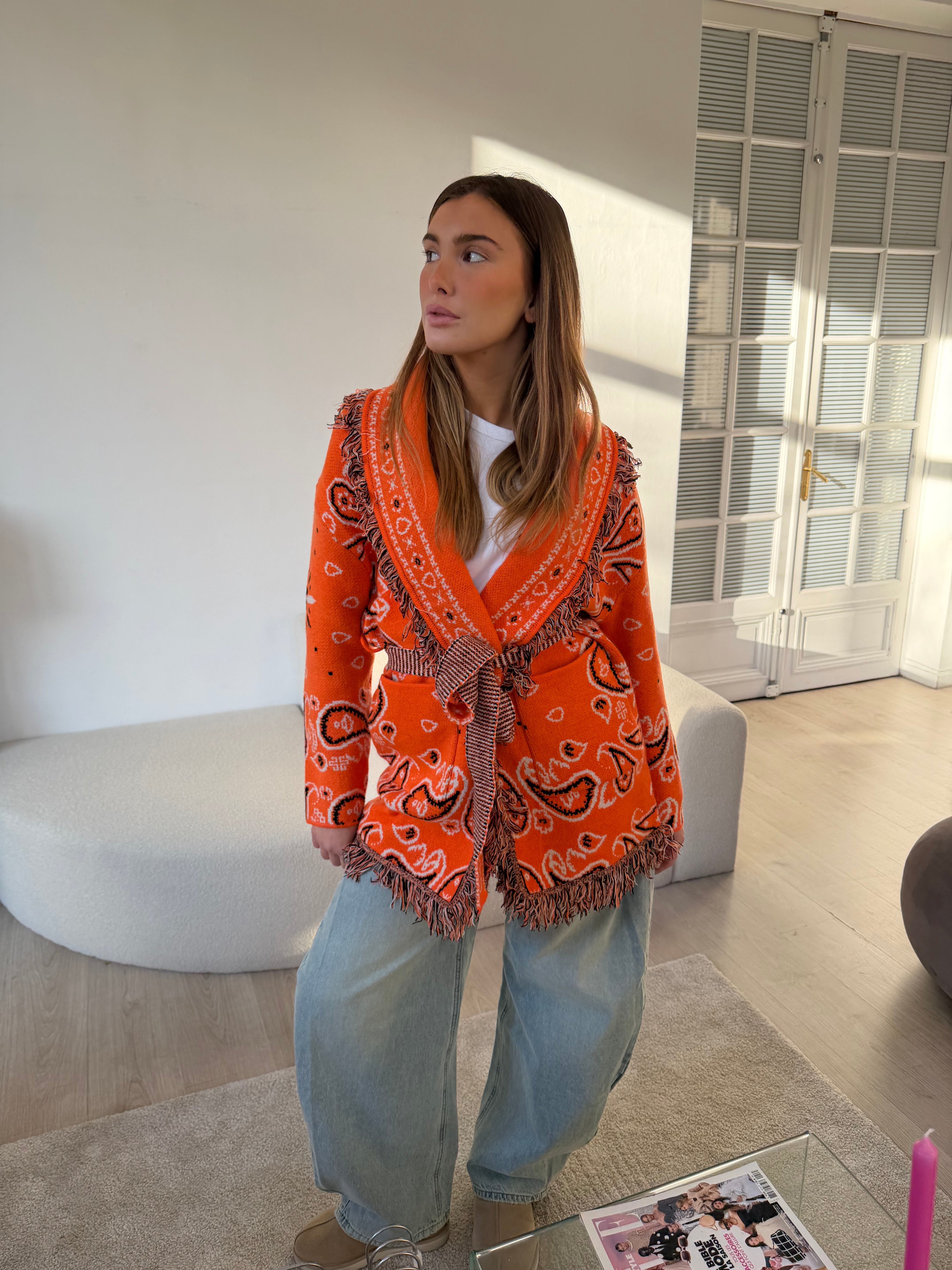 Gilet Suzanne orange
