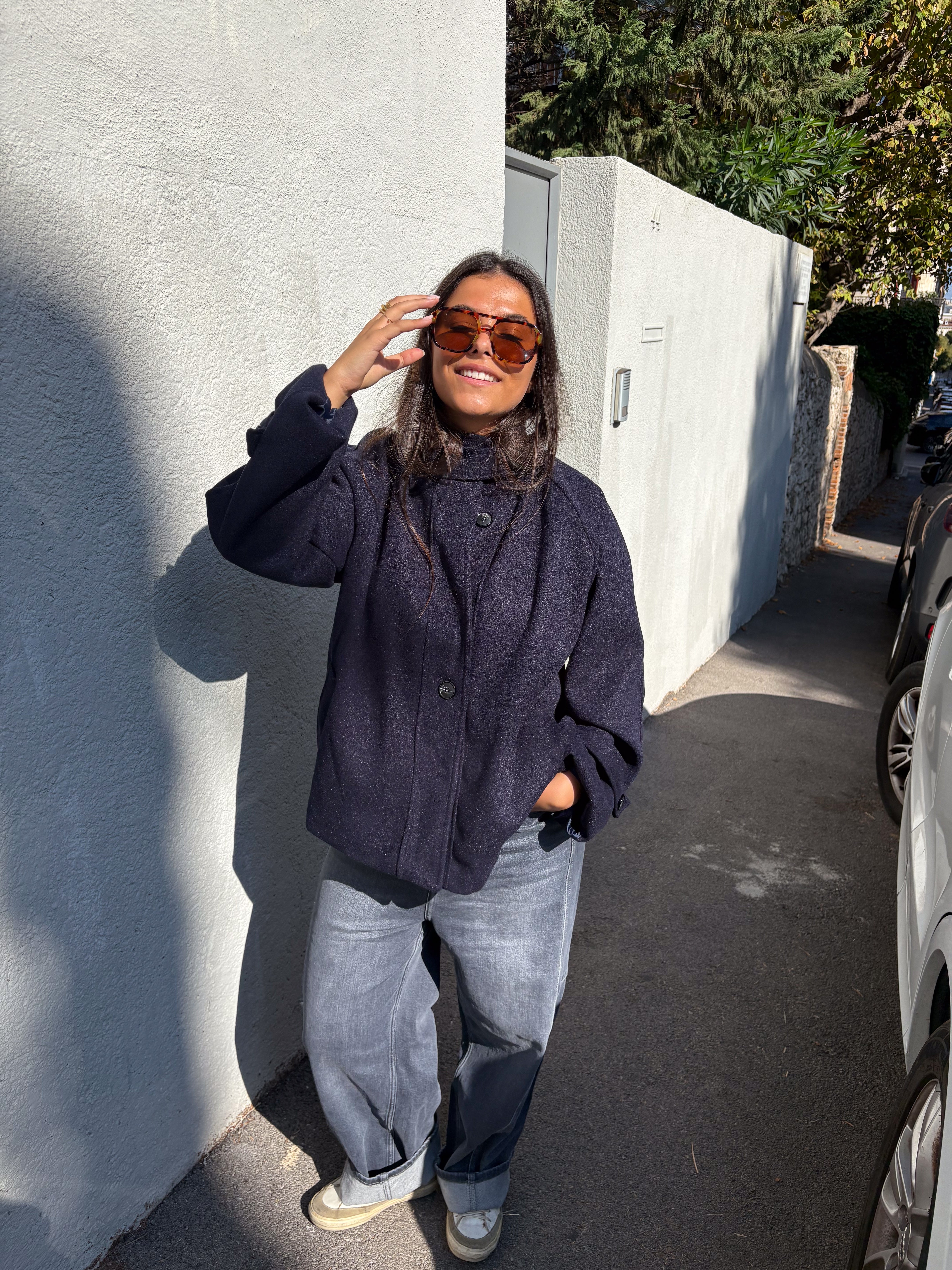 Calix Navy Blue Coat