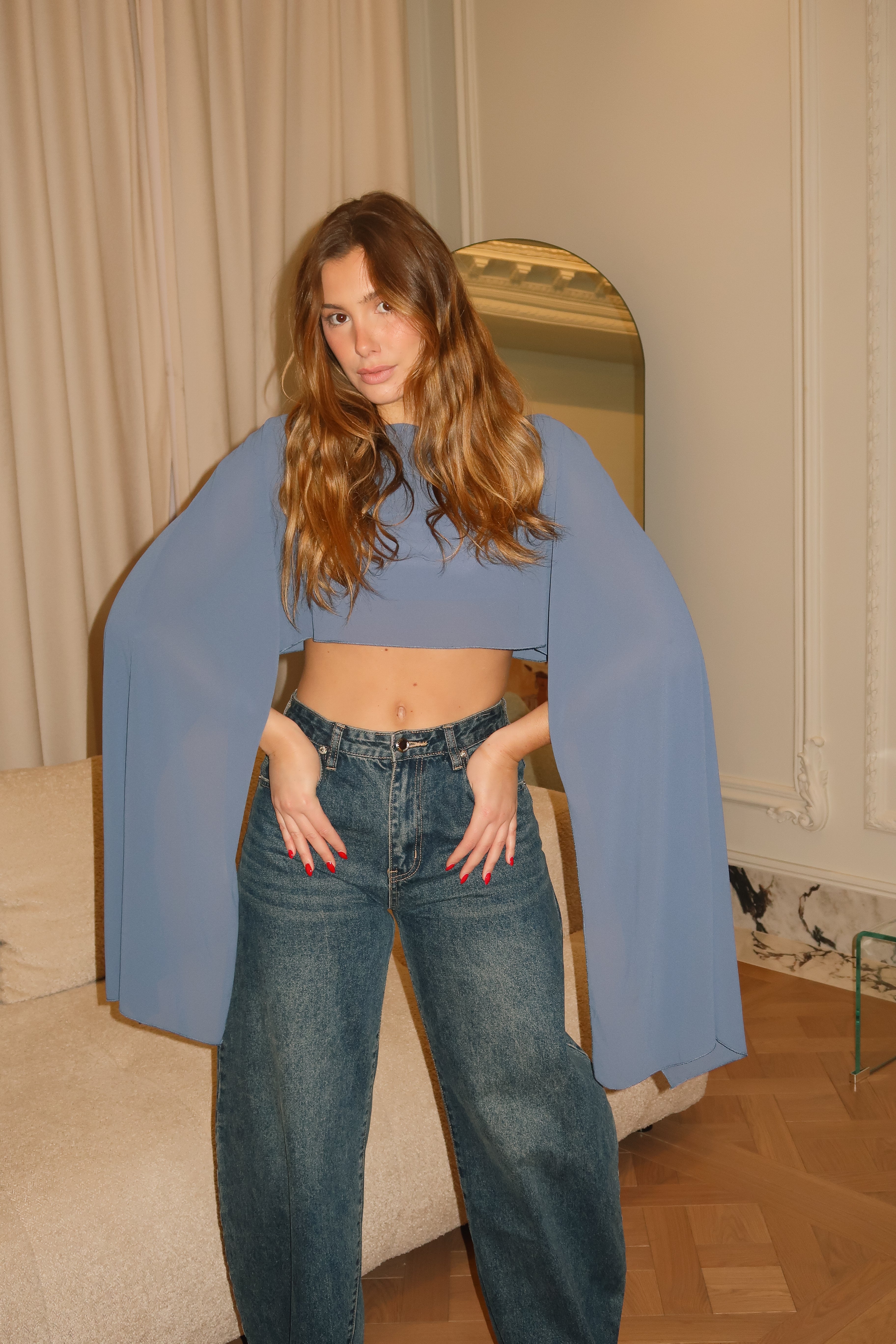 Blue Cherry Cape