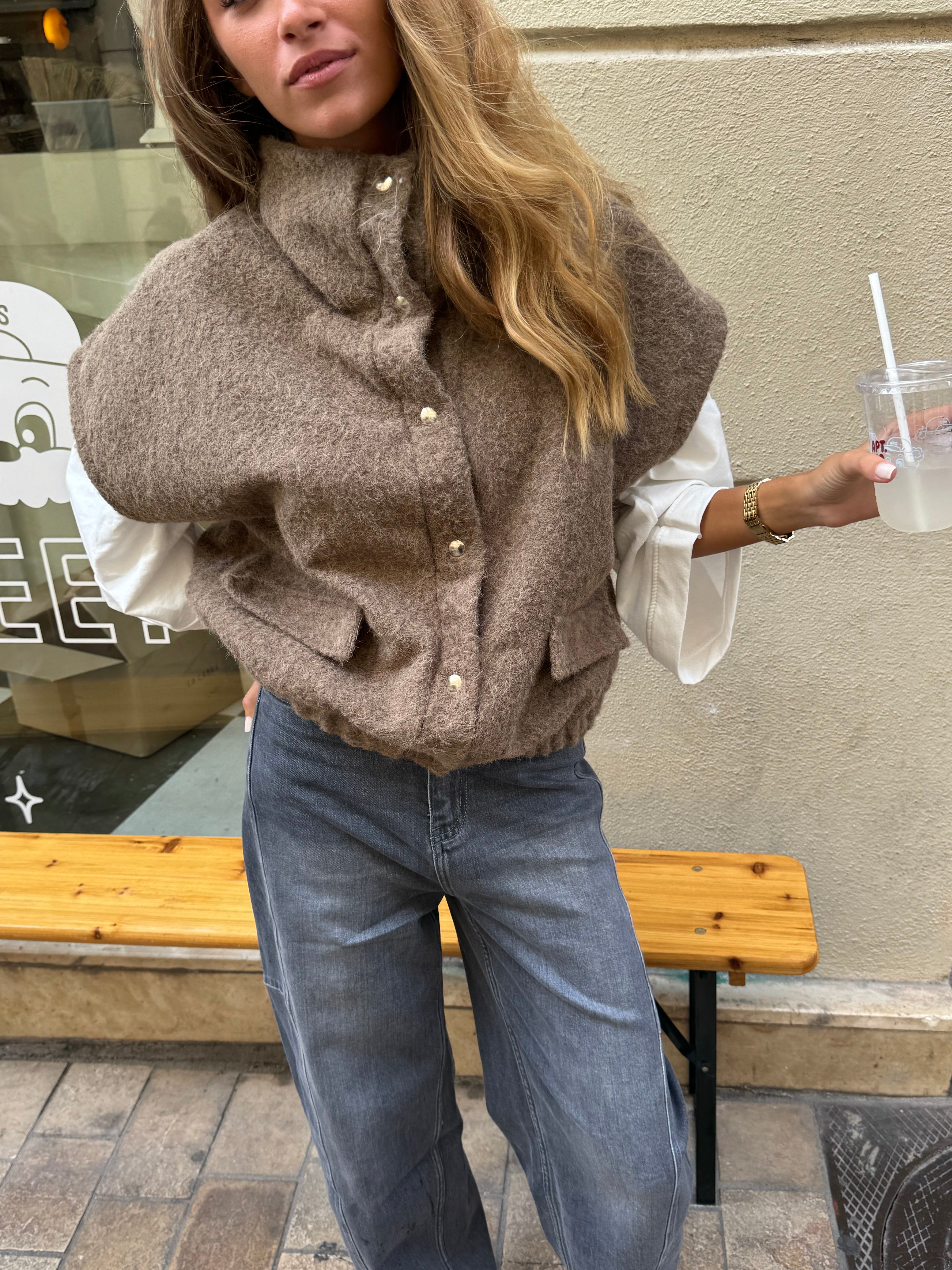 Anais taupe jacket