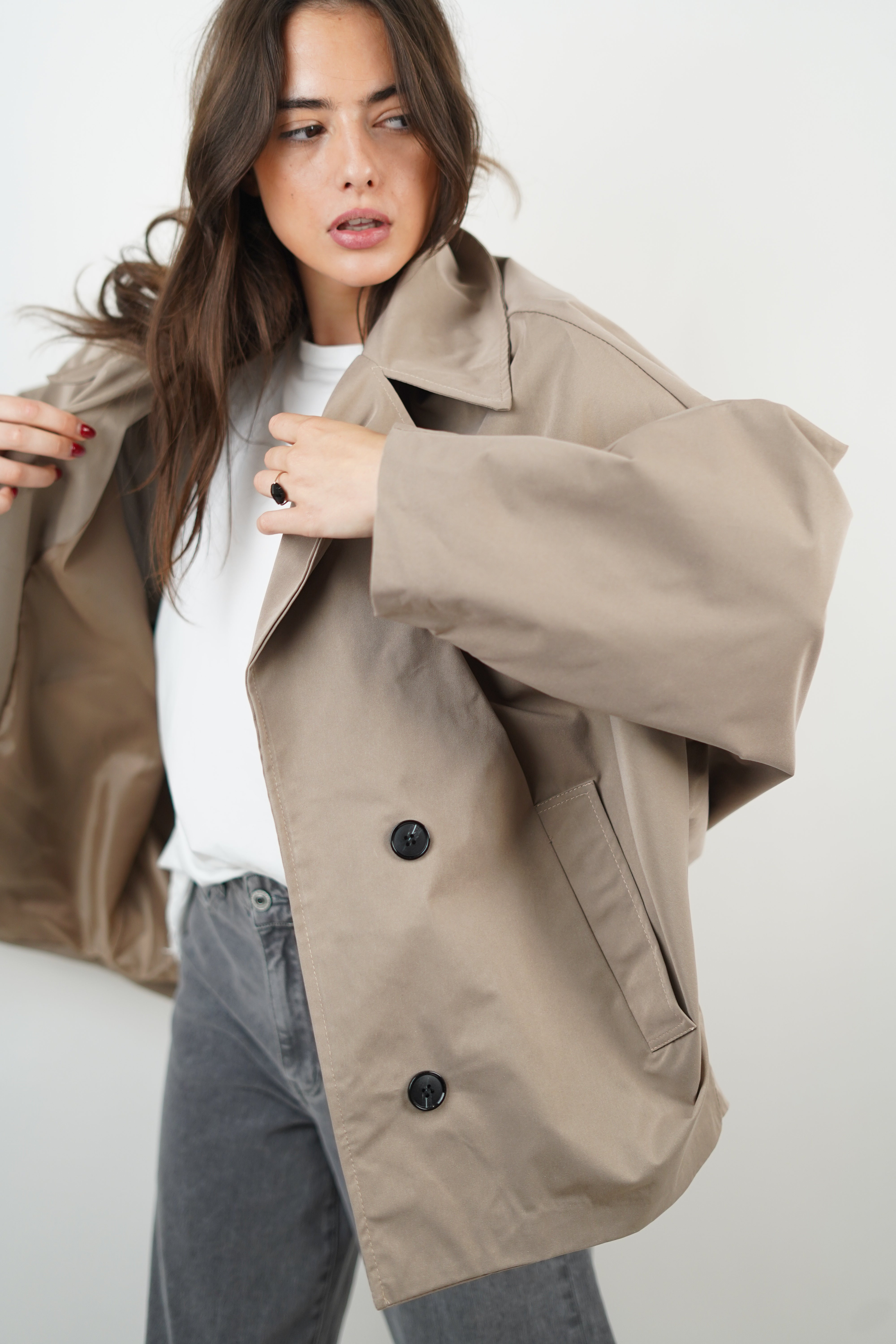 Ella Trenchcoat Taupe