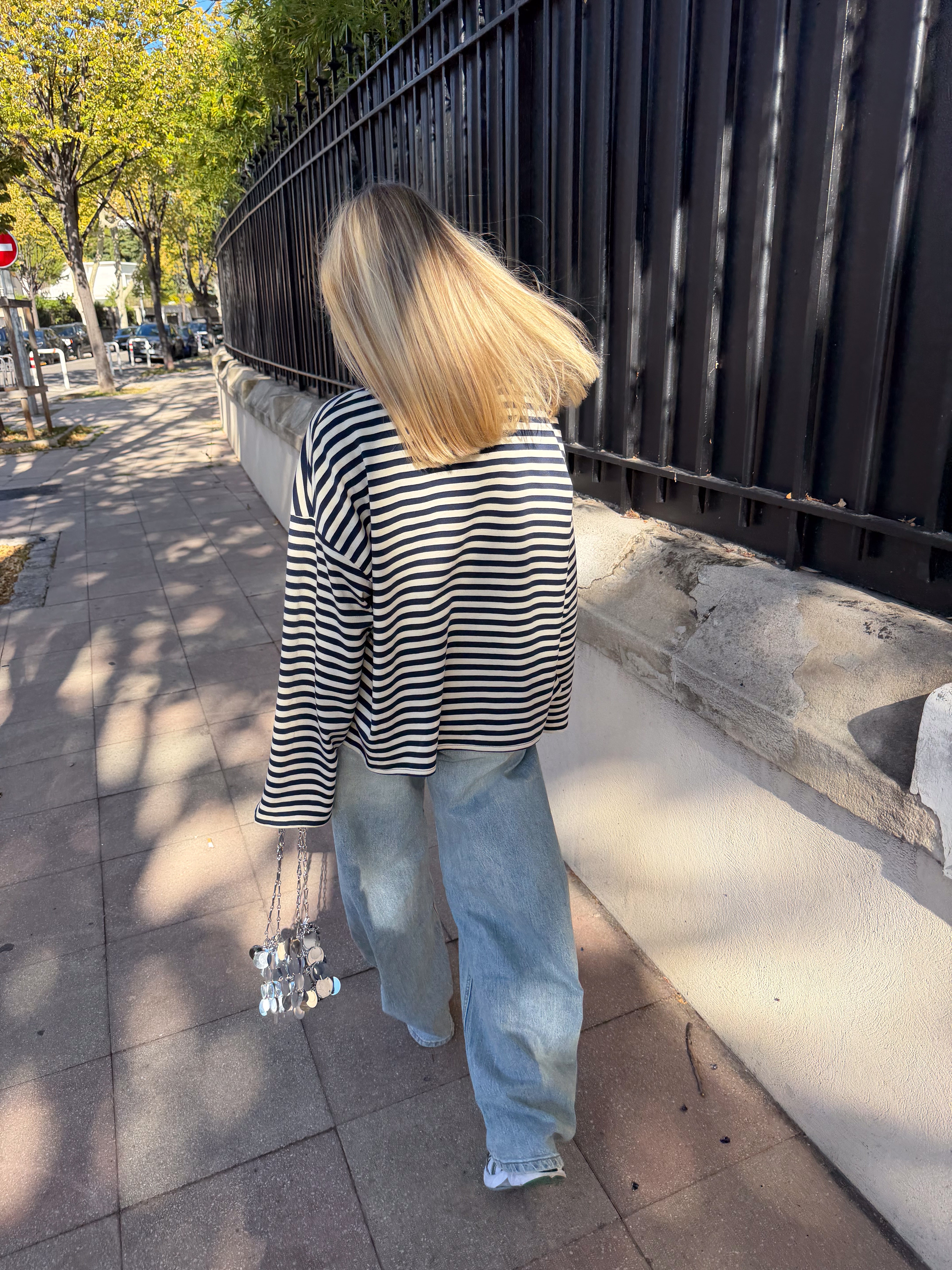 Tee-shirt Océane bleu marine et crème (11/12)