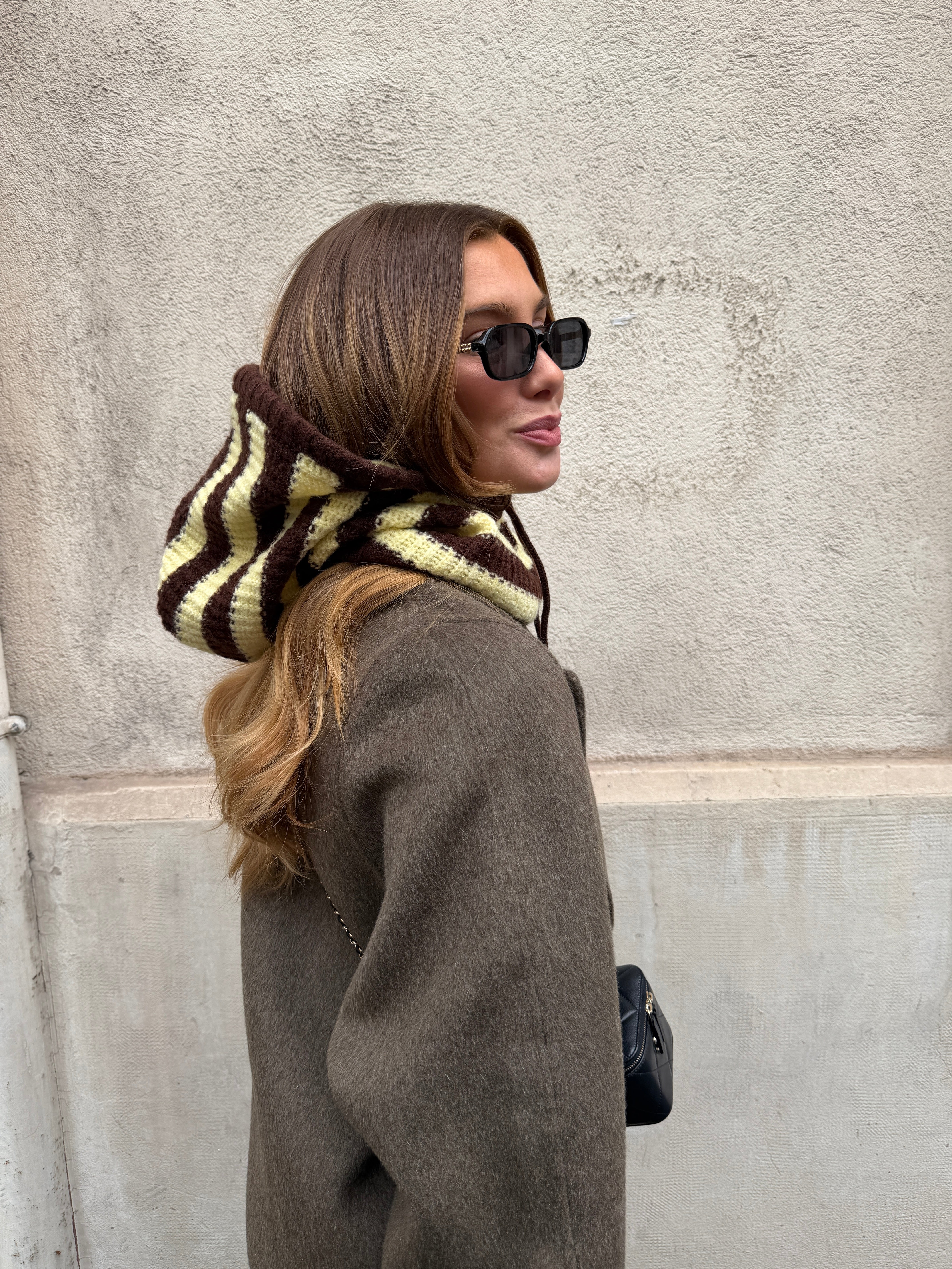 Cagoule Océane jaune et marron