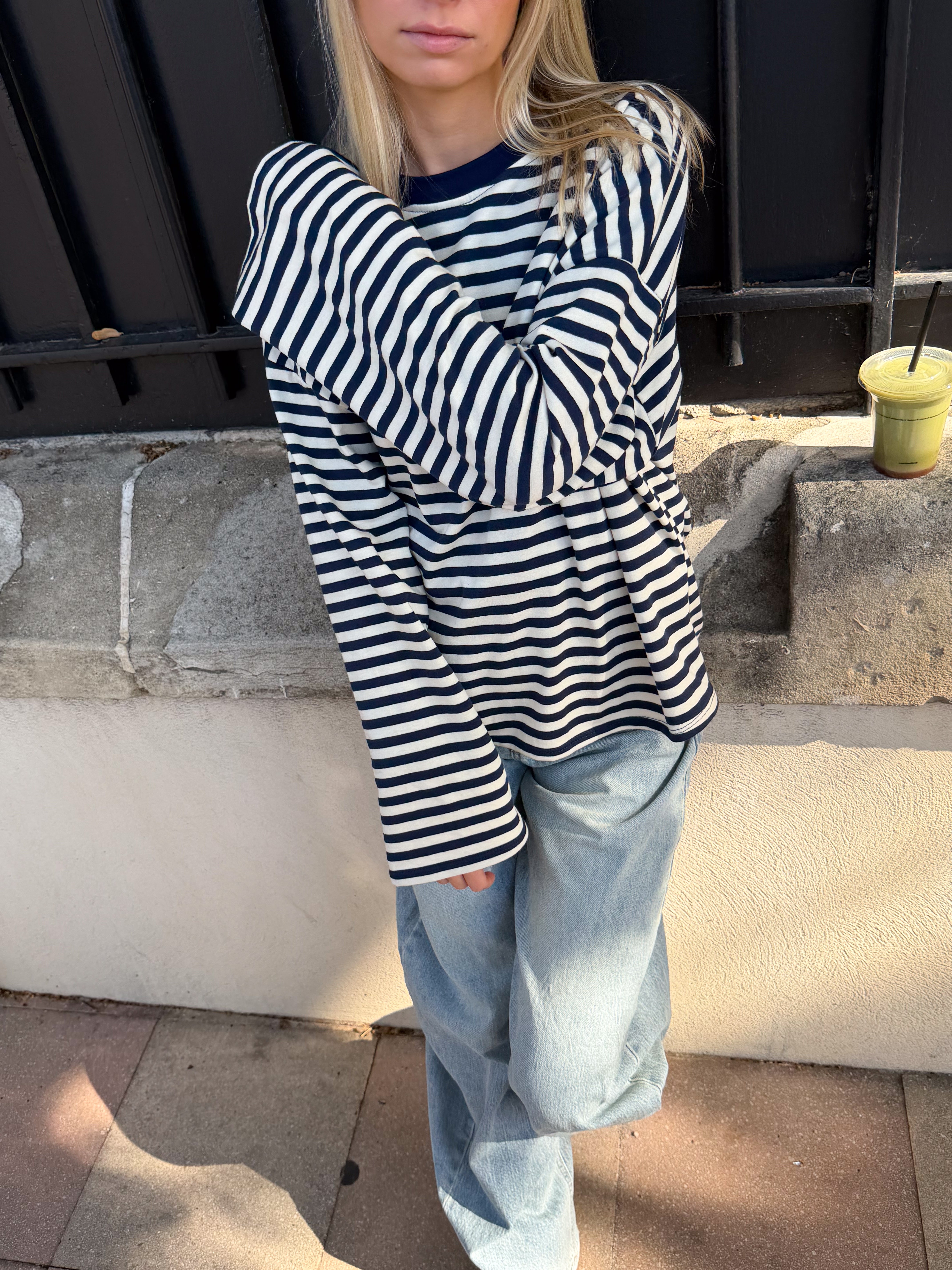 Tee-shirt Océane bleu marine et crème (11/12)