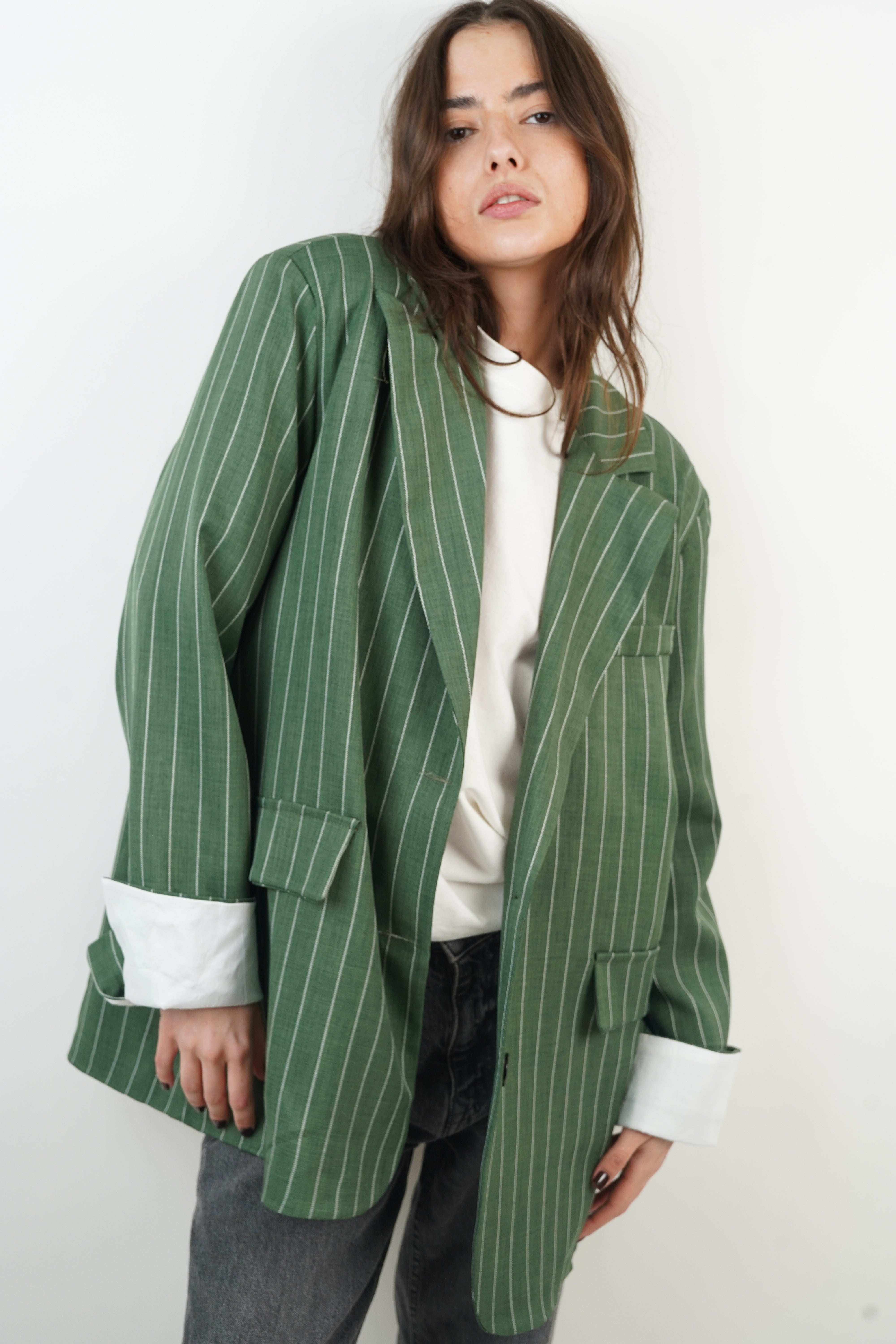 Astrid green blazer