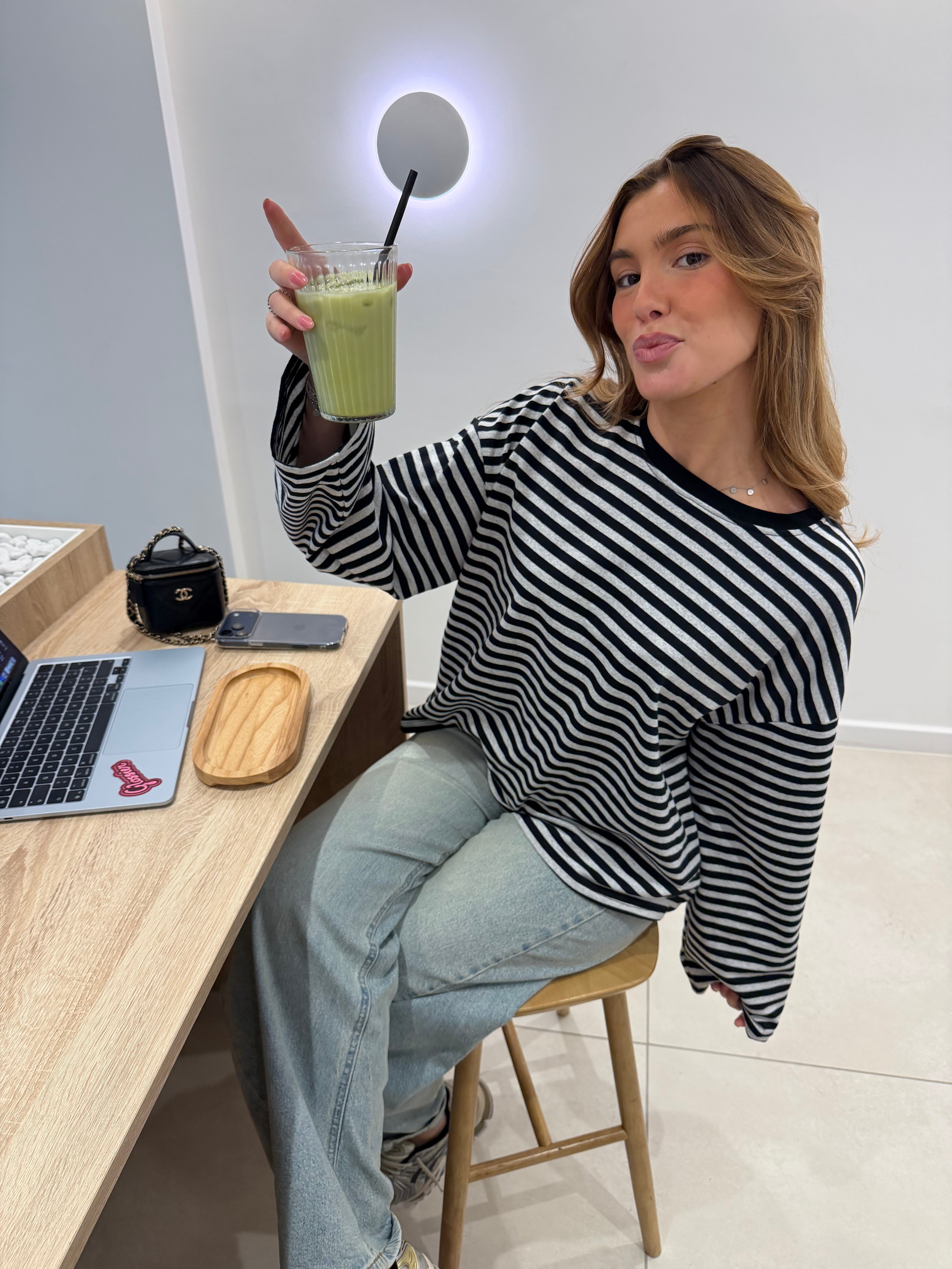 Tee-shirt Océane noir et gris