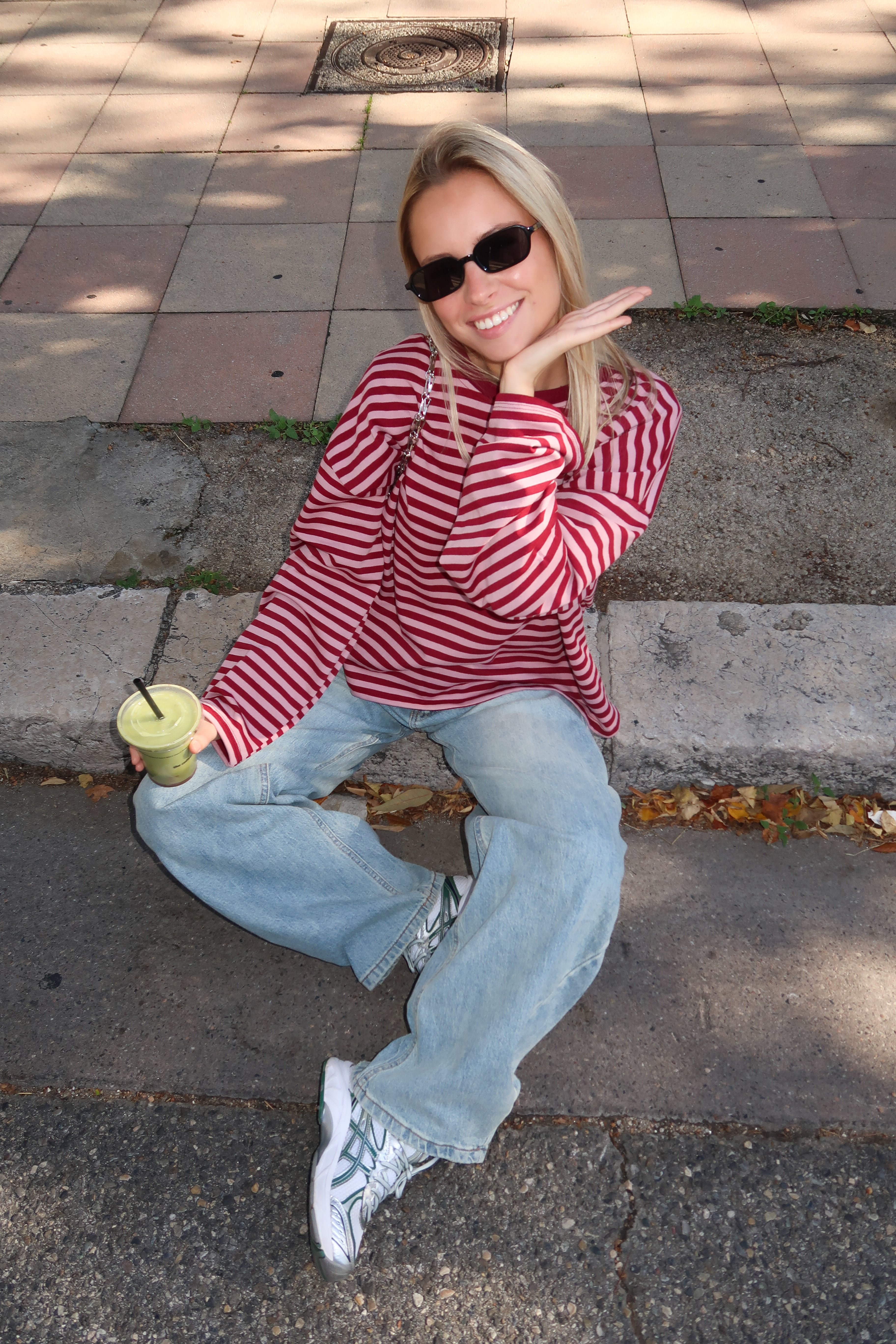 Tee-shirt Océane bordeaux et rose (11/12)