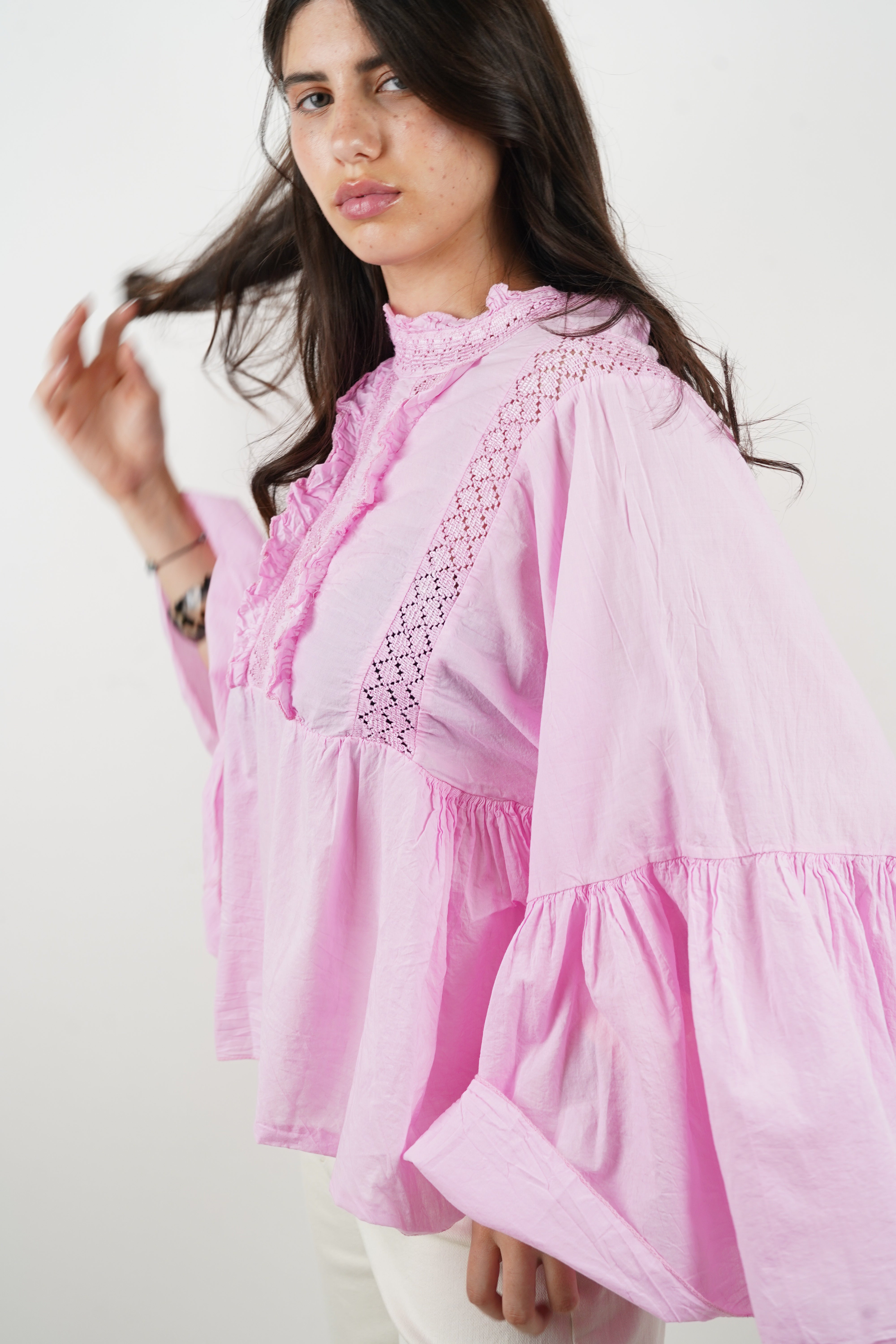 Blouse Léontine rose