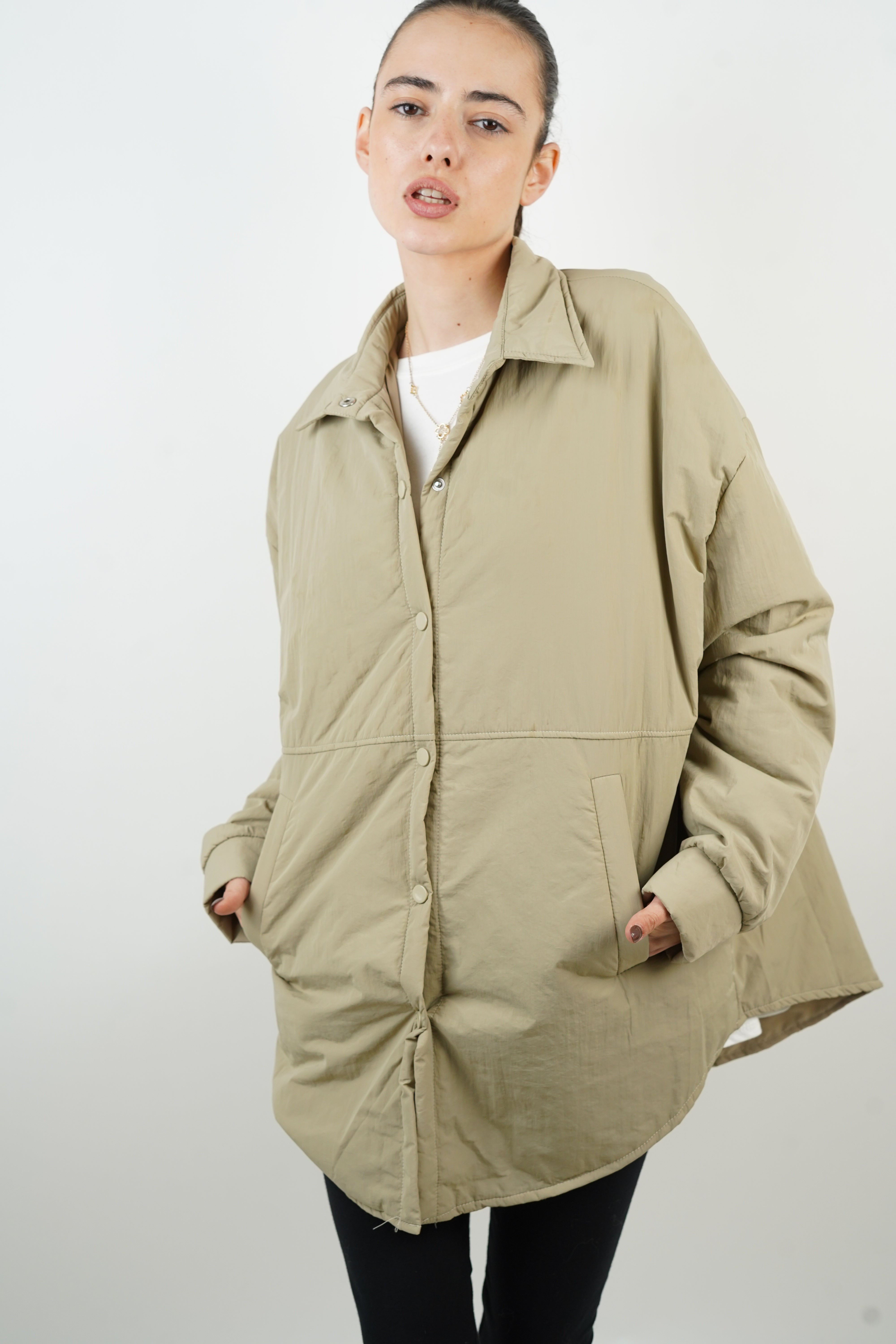 beige Elia-Jacke