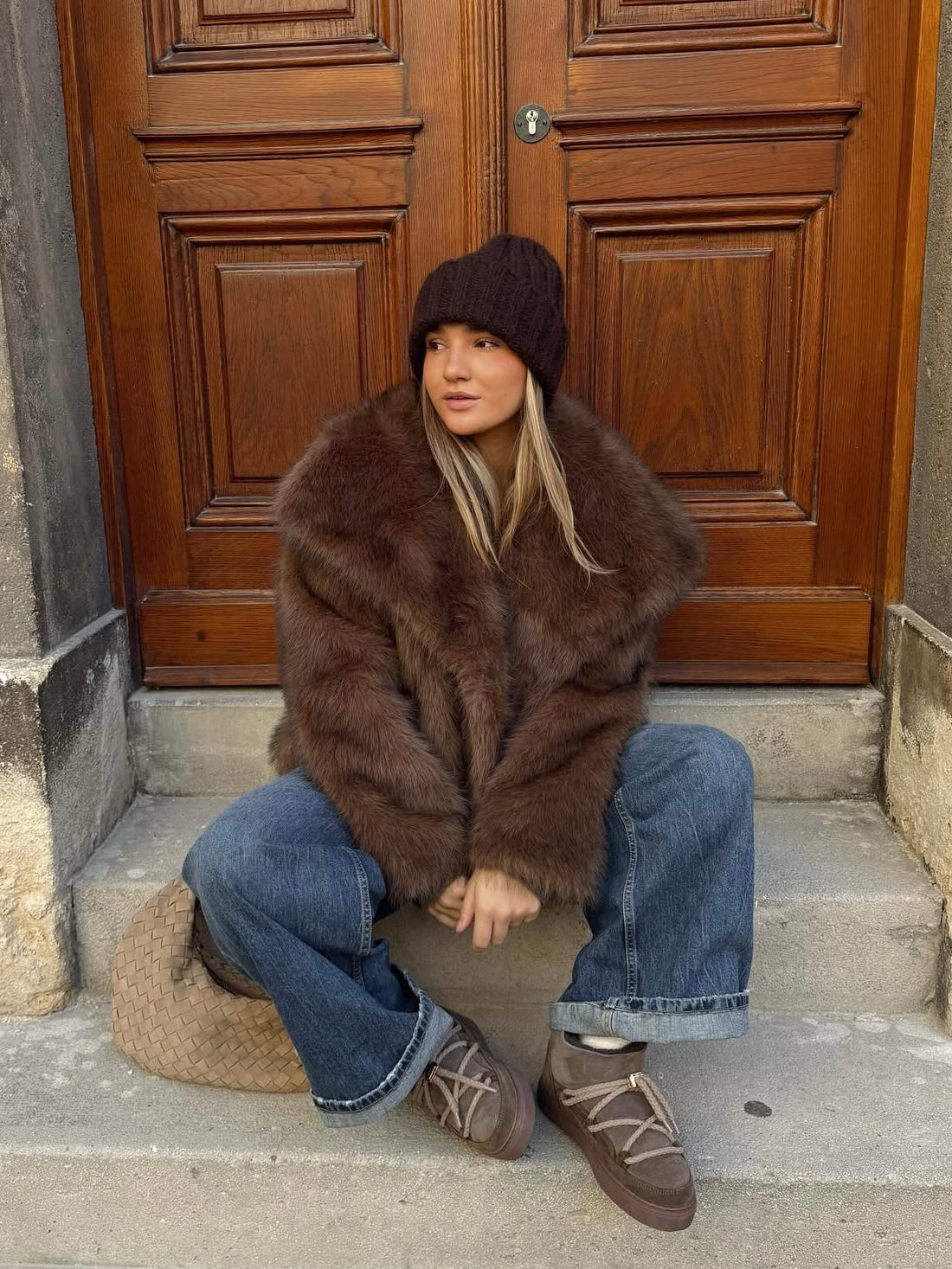 Manteau Fiona marron