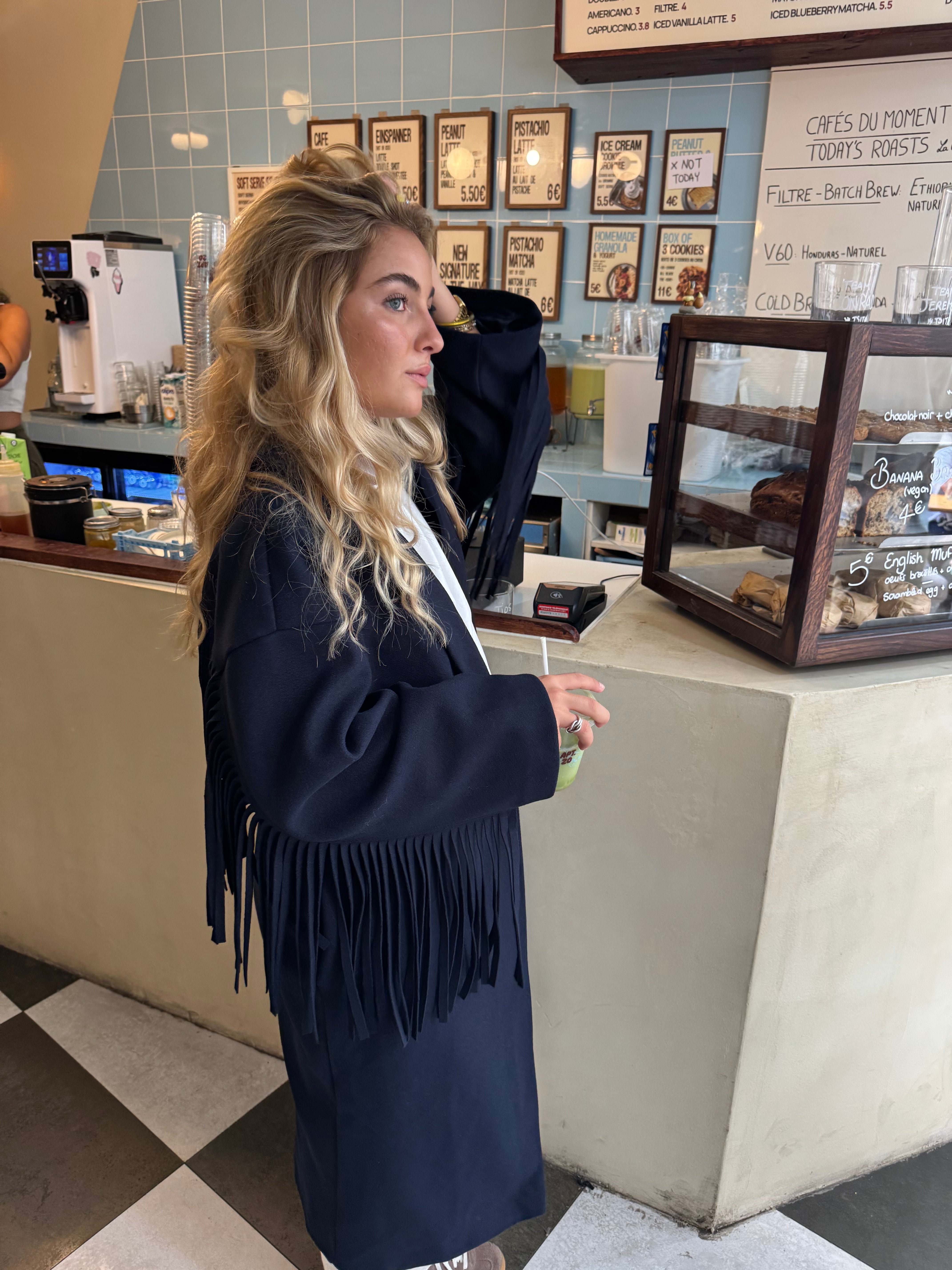 Manteau Lina bleu marine