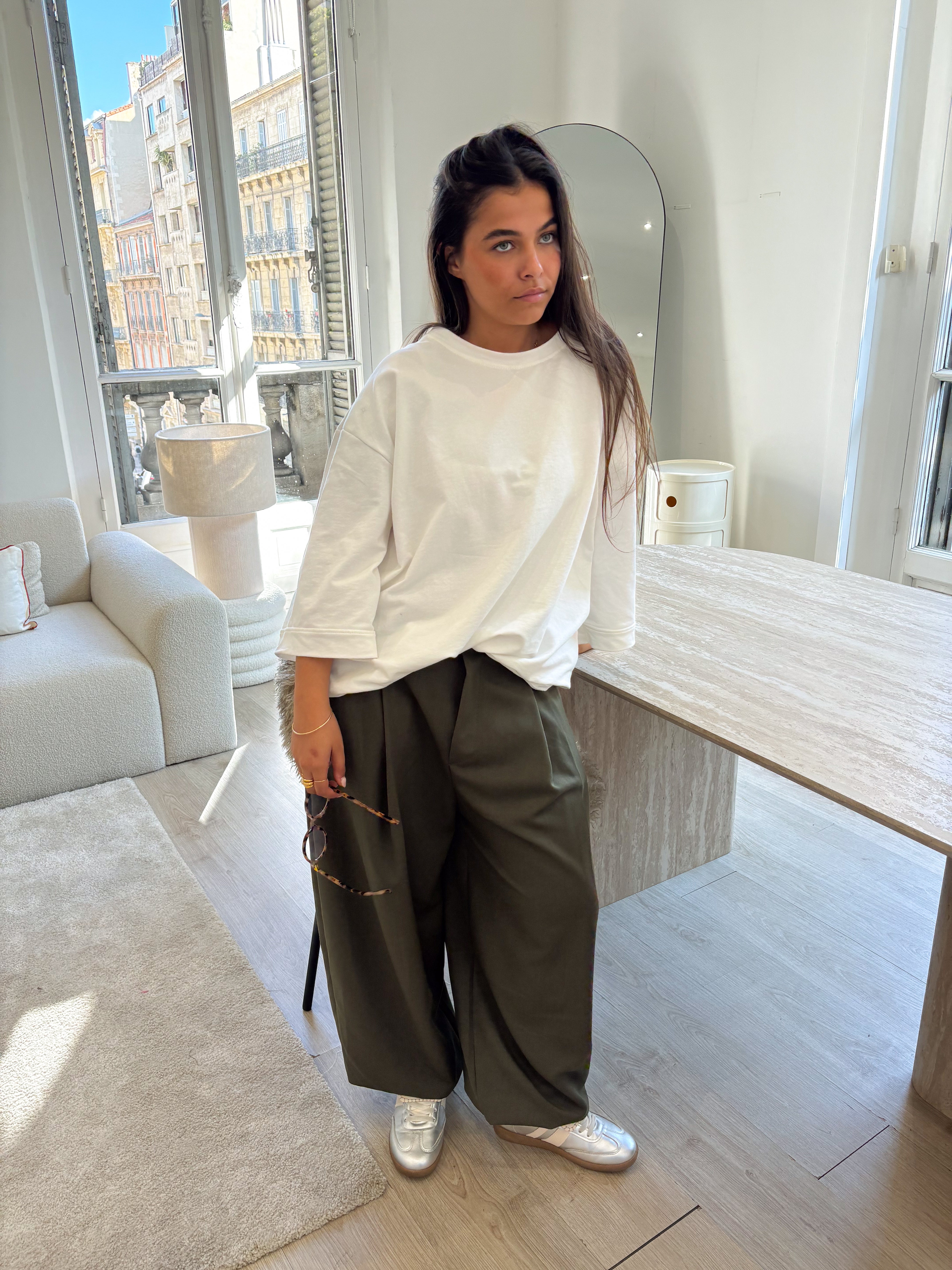 Pantalon Giulia kaki