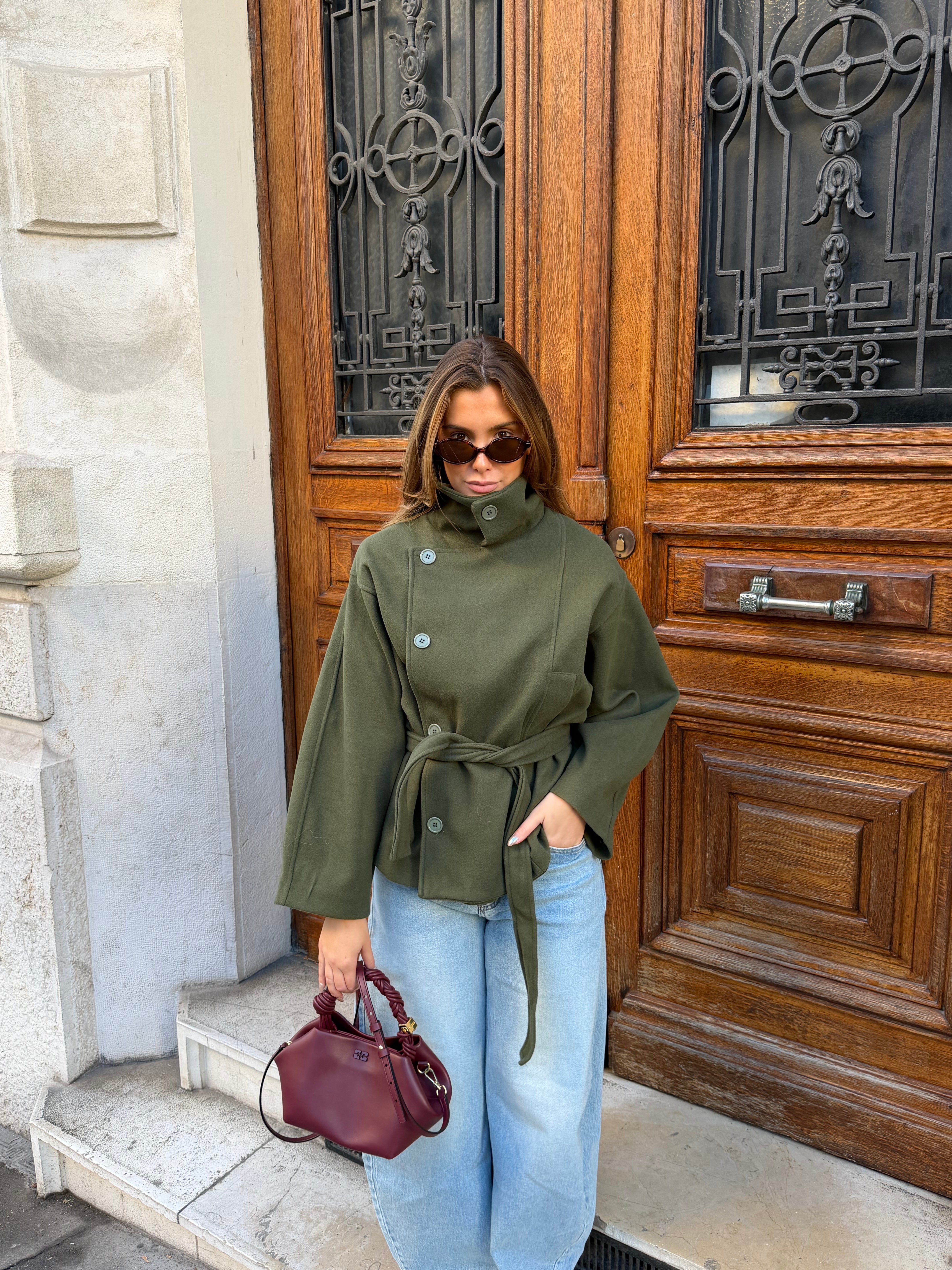 Manteau Roxane kaki (12/12)