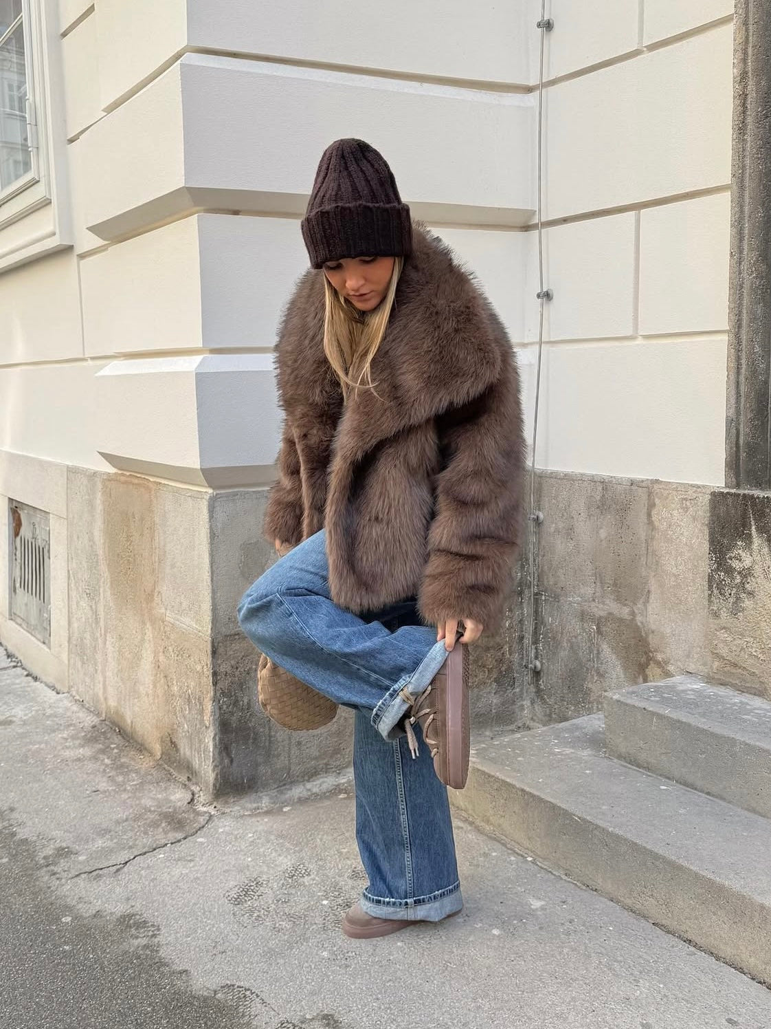 Fiona brauner Mantel