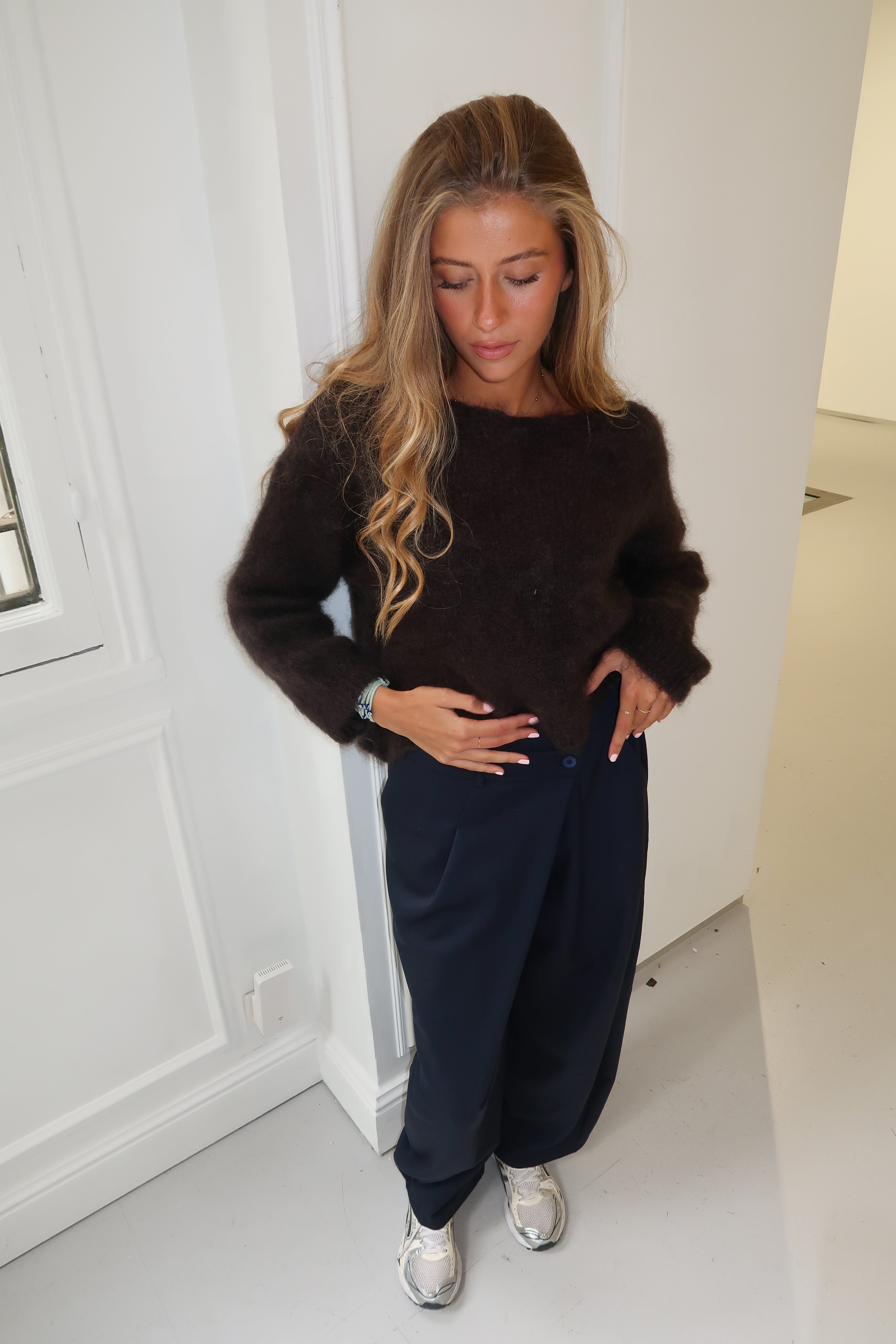 Suzy 80% Mohair Brauner Pullover