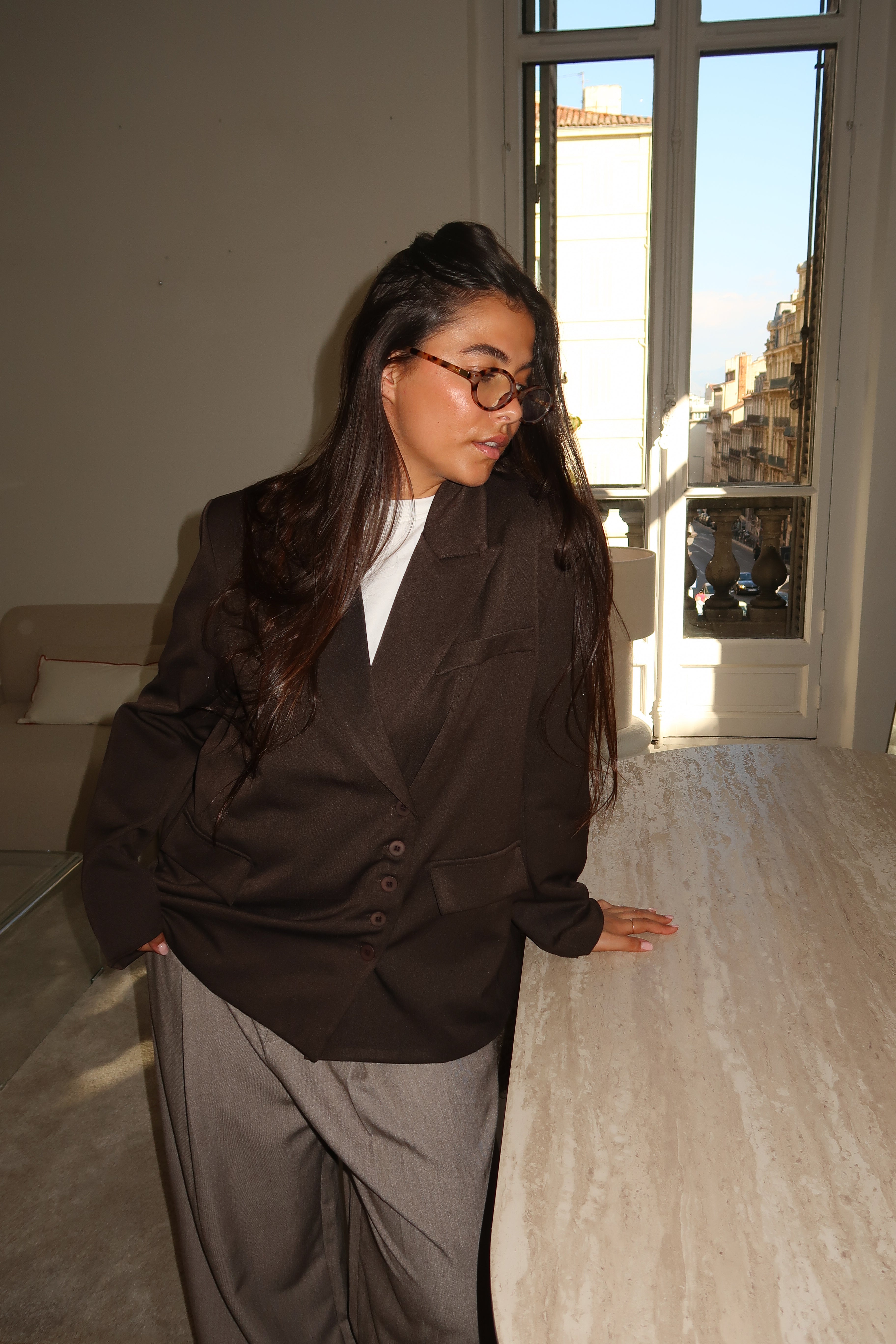 Blazer Katherine marron