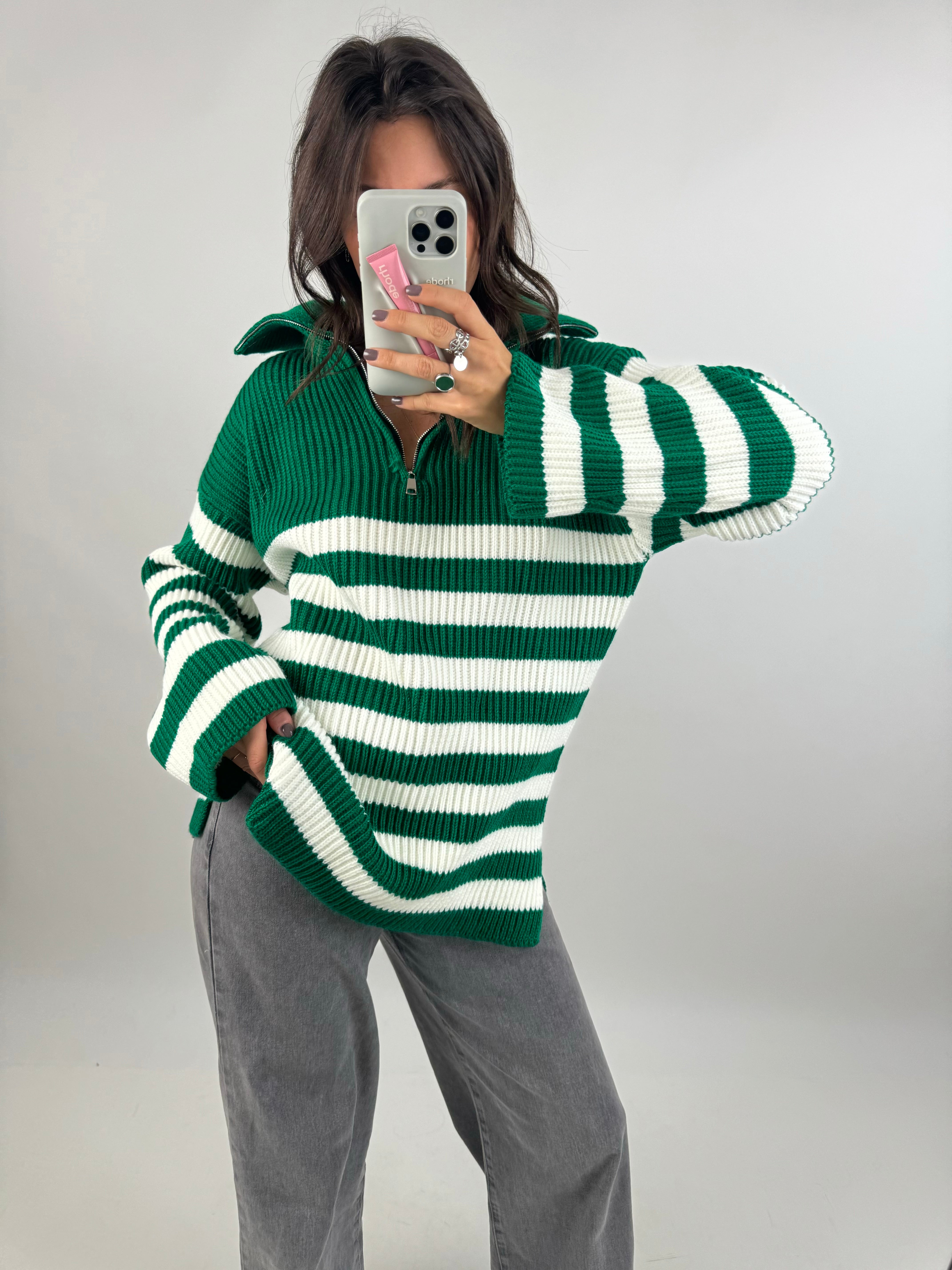 Marie green sweater