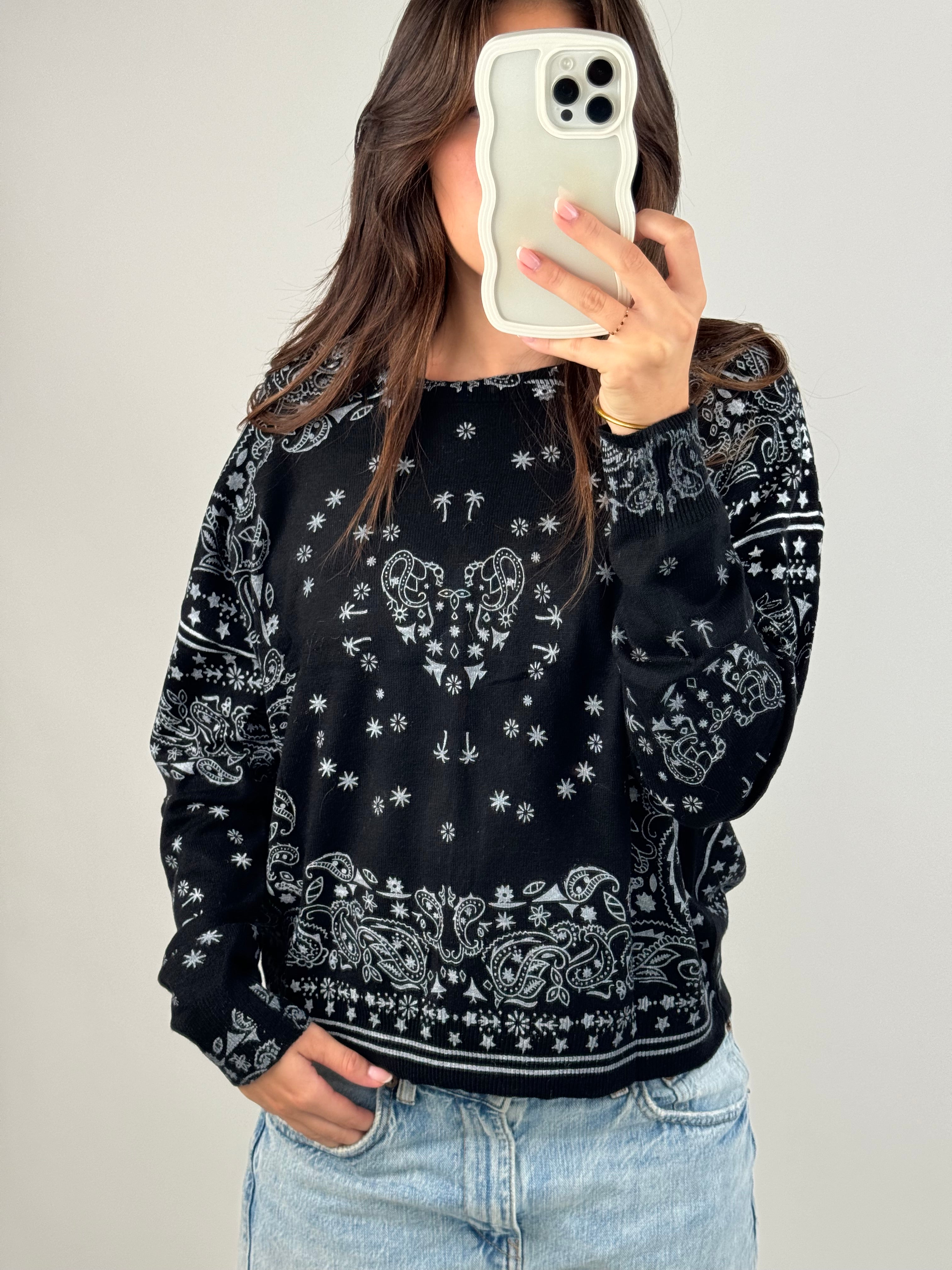 Black Leonie Sweater