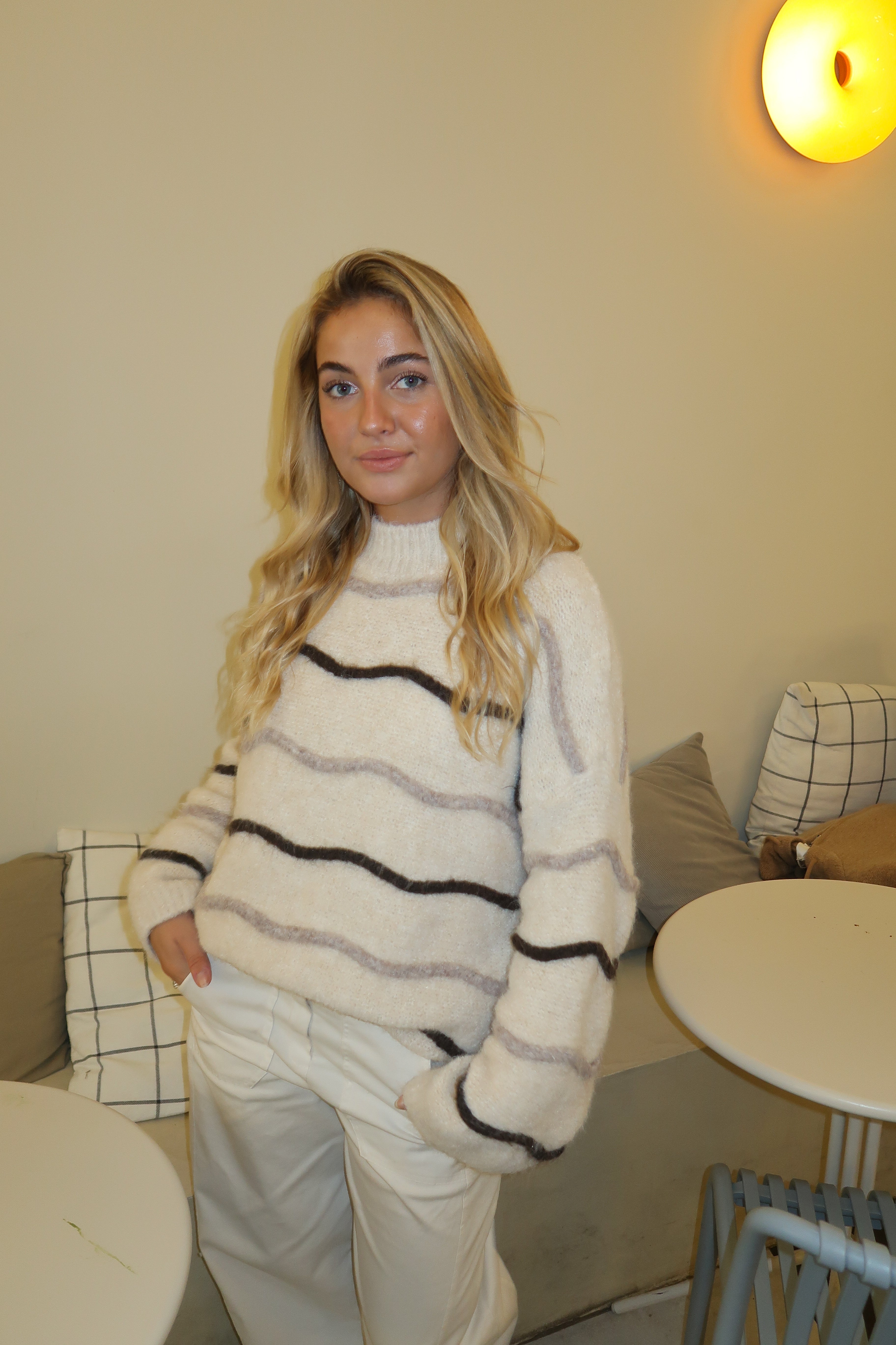 Beigefarbener Pullover Alizée