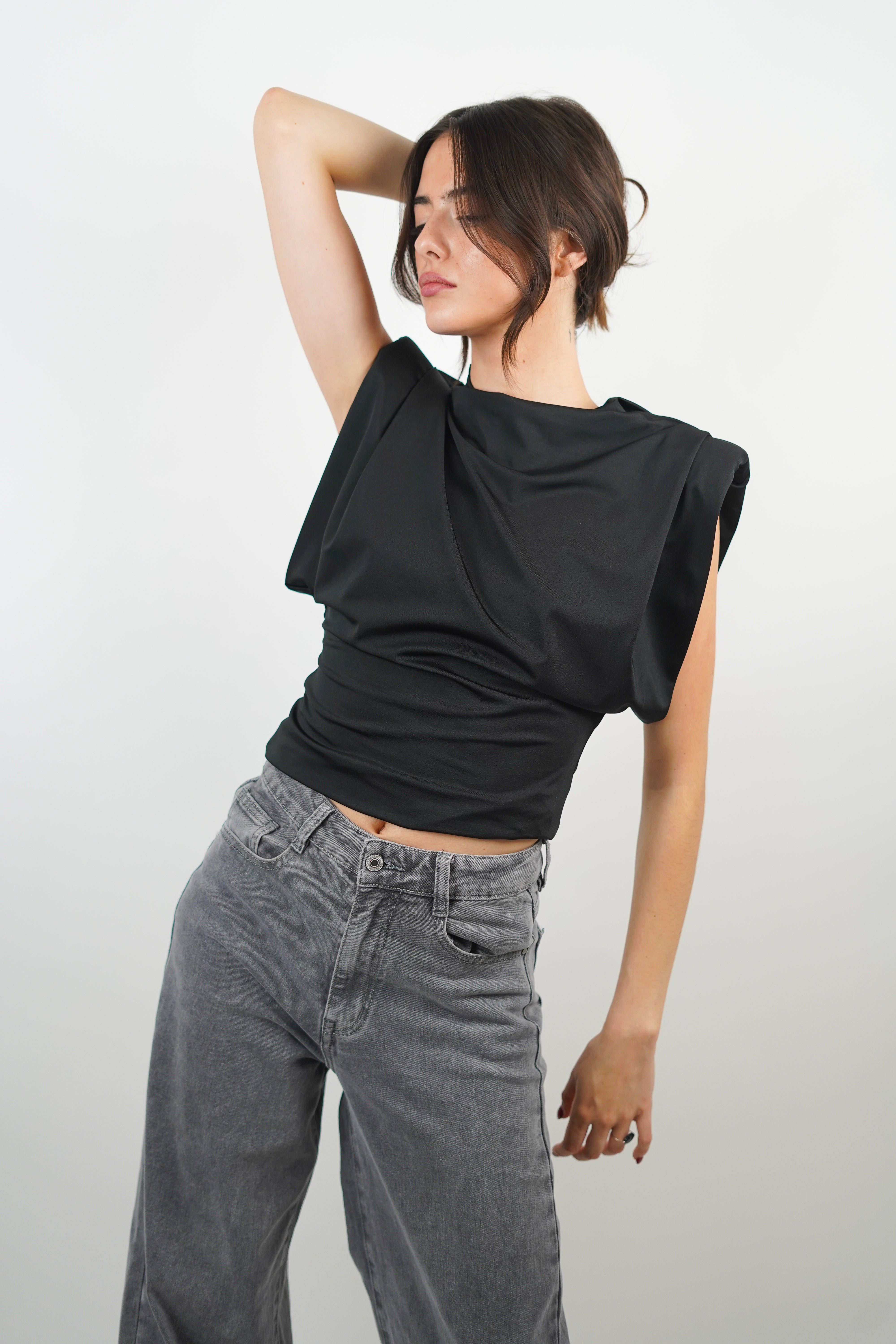 Black Nancy Top