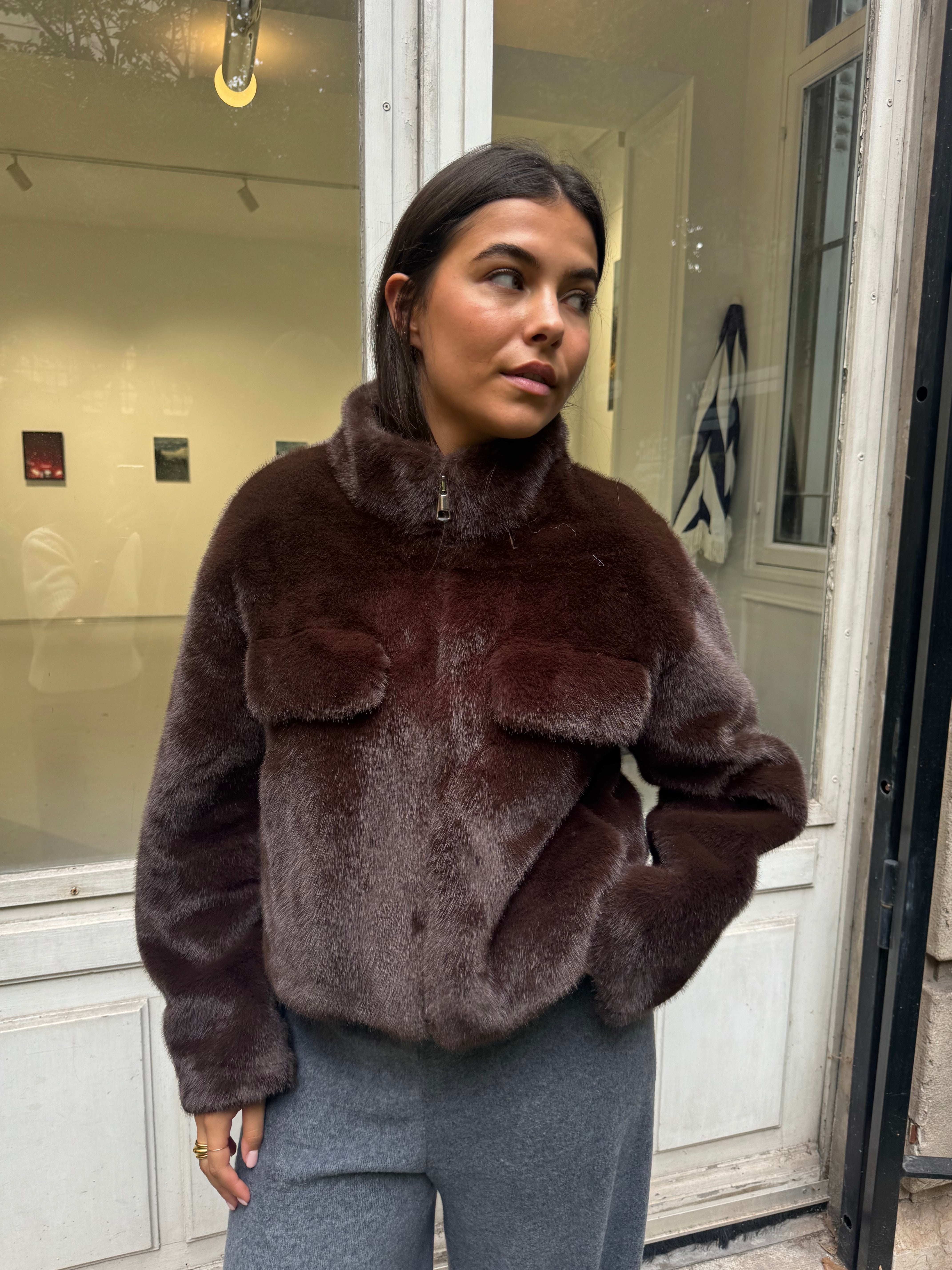 Braune Heloise-Jacke