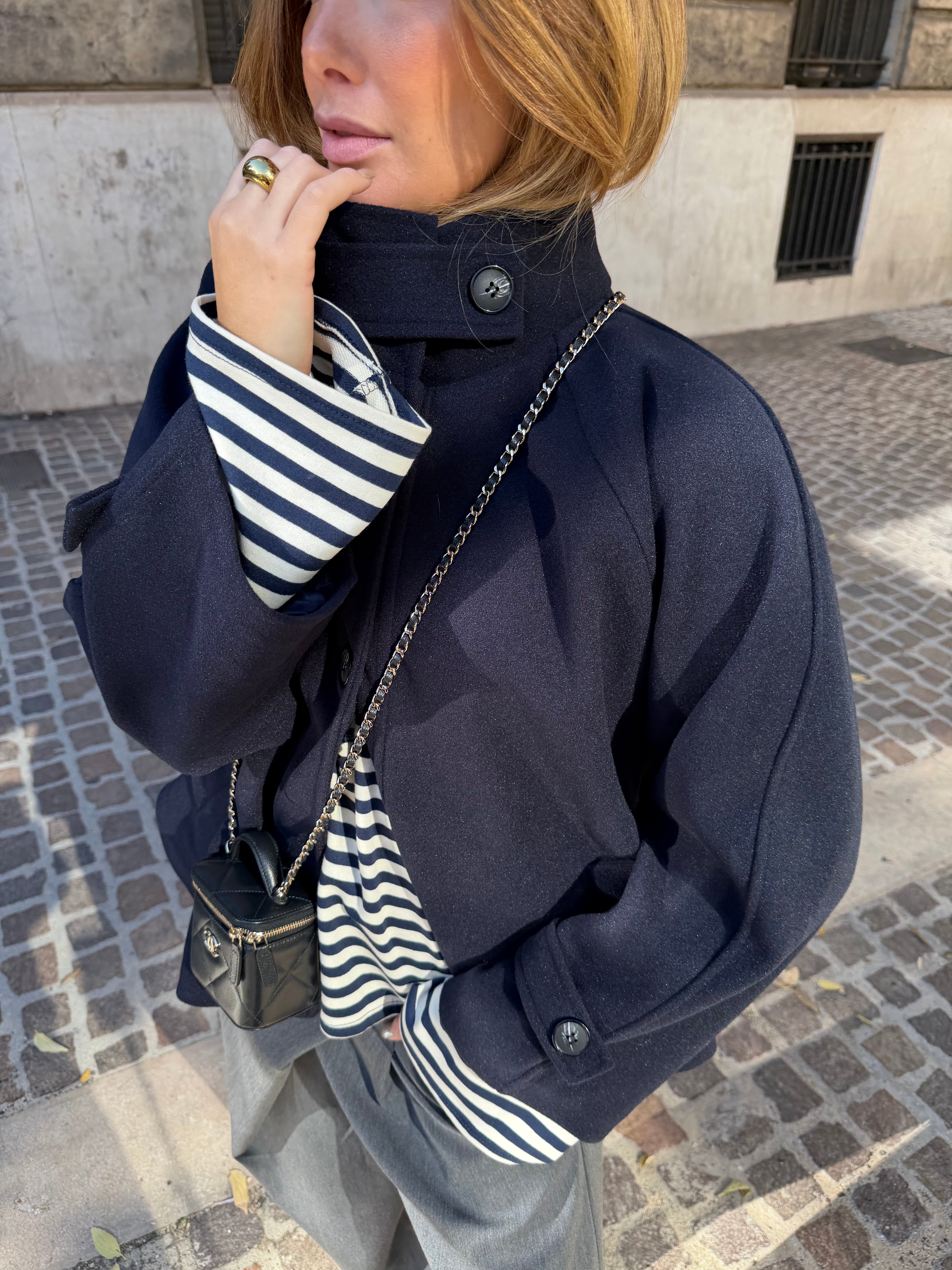 Calix Navy Blue Coat