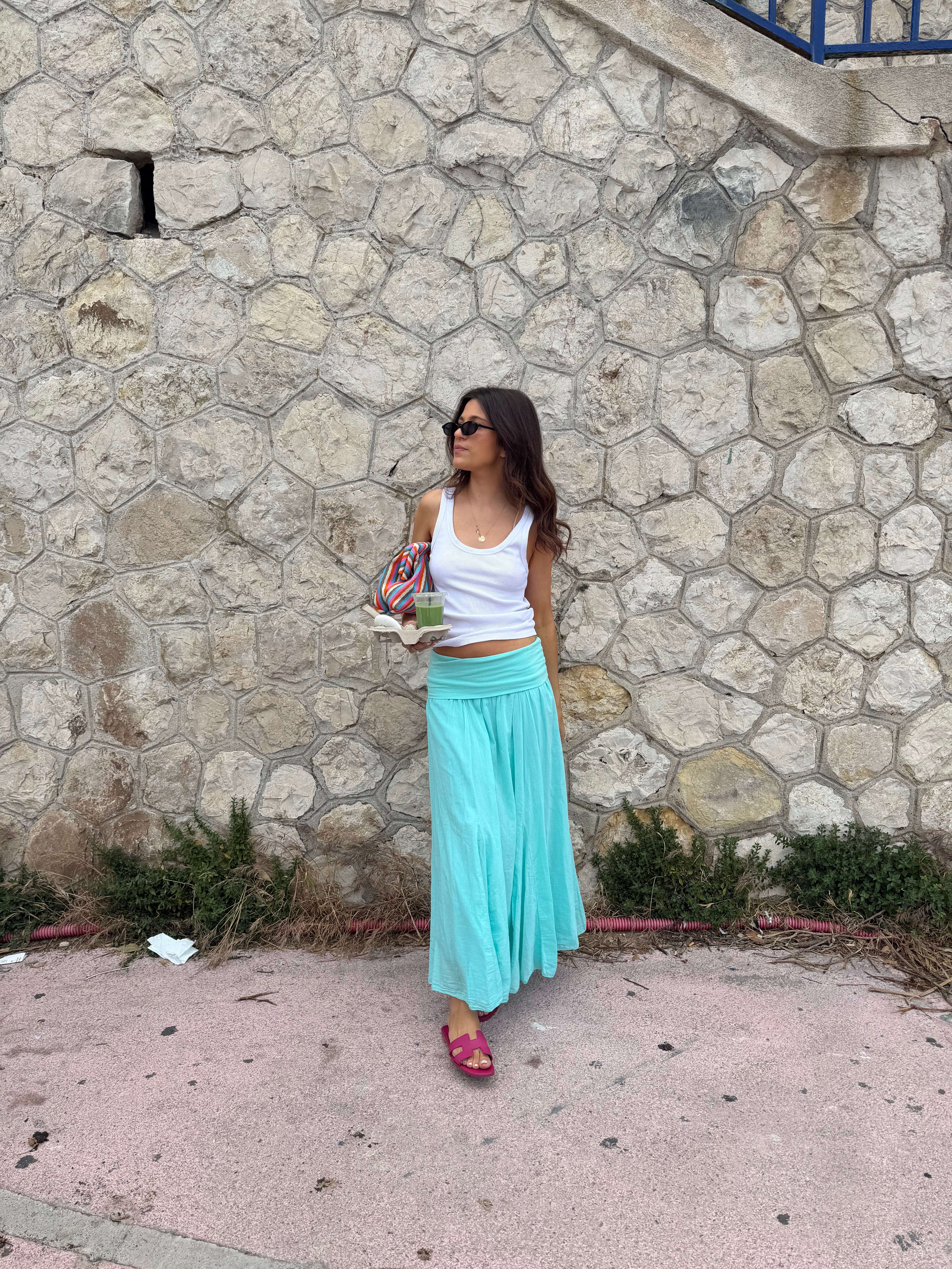 Jupe Hannah bleu turquoise