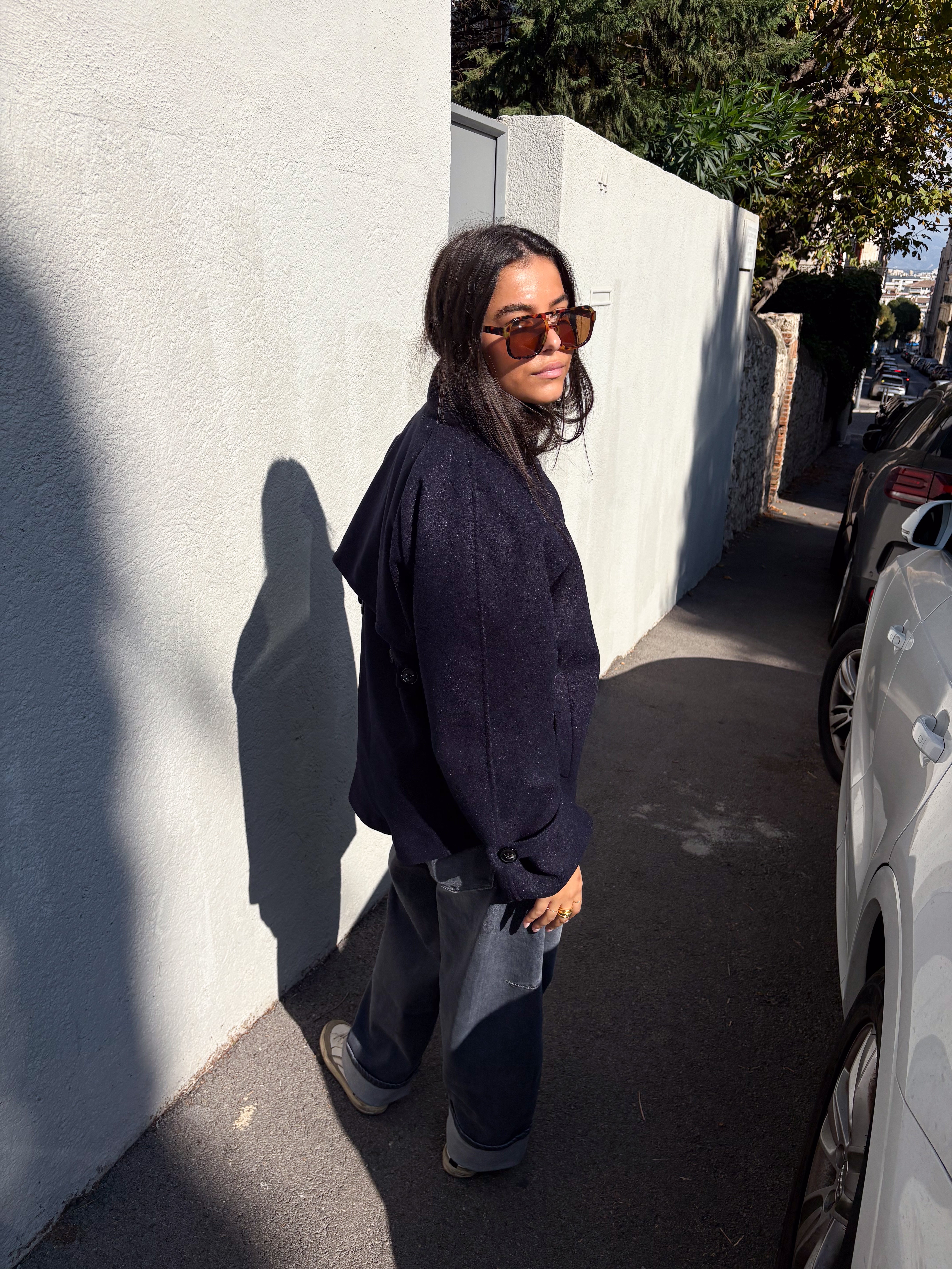 Calix Navy Blue Coat