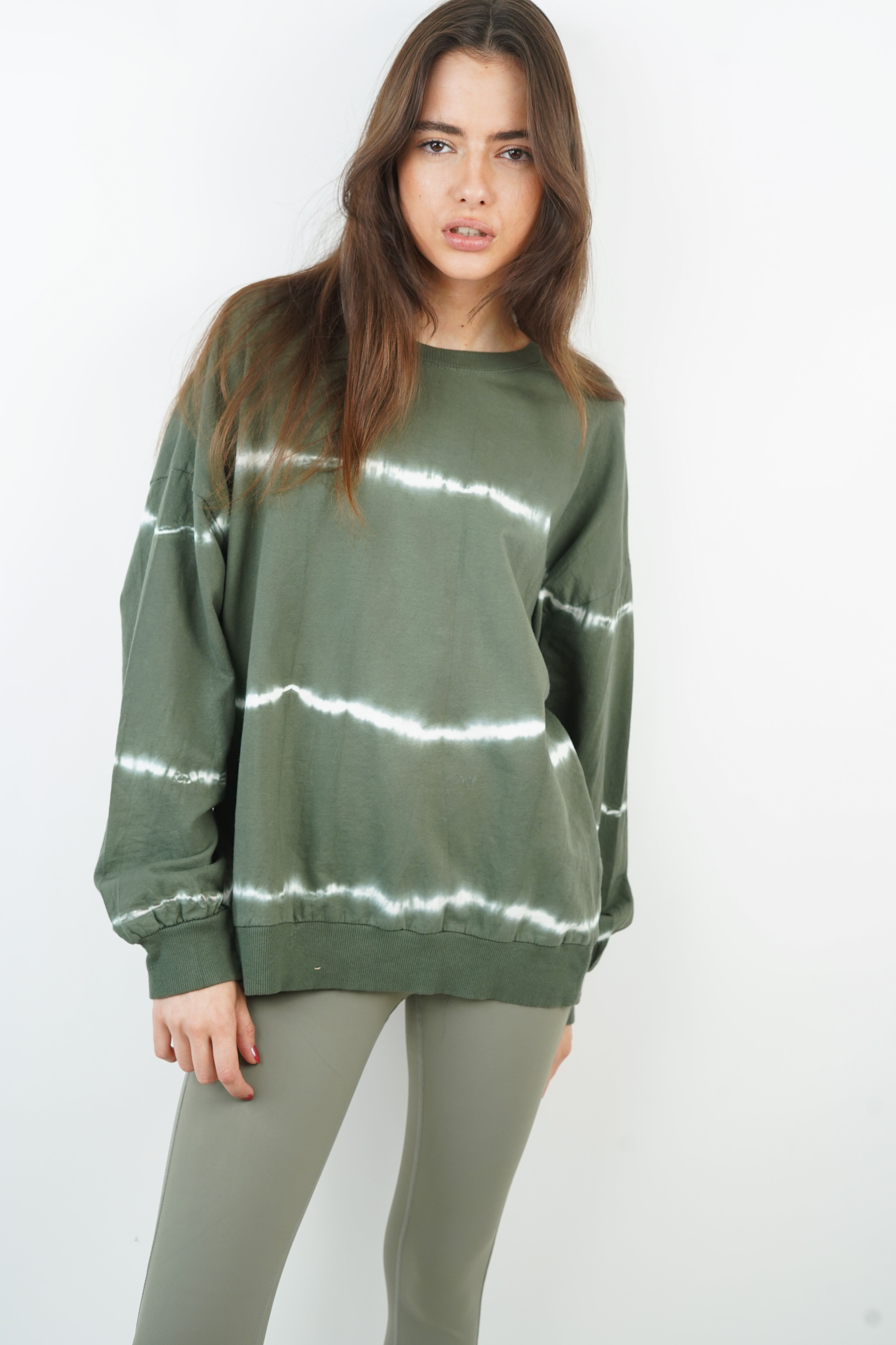 Mona khaki tie&amp;dye t-shirt