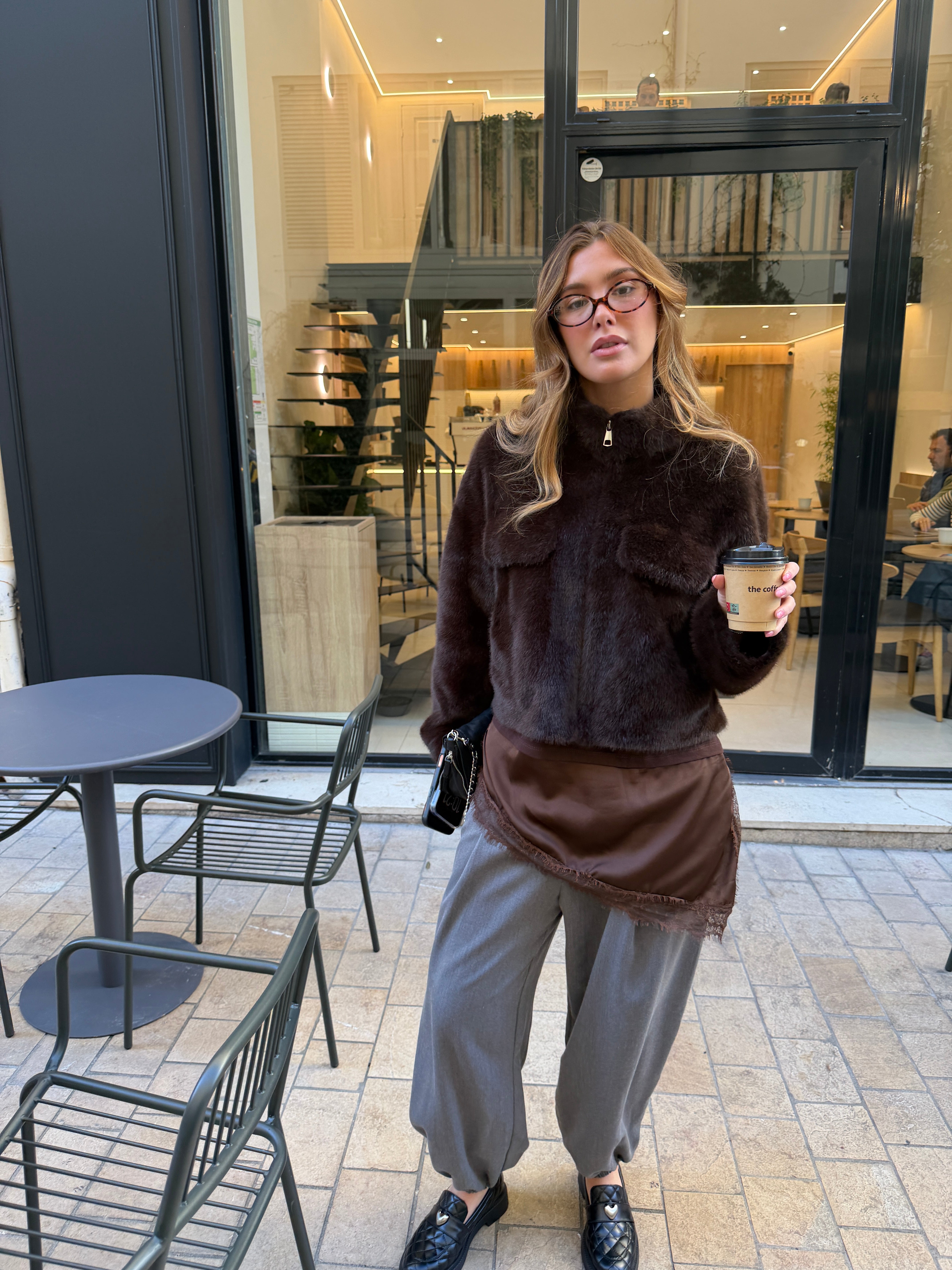 Braune Heloise-Jacke