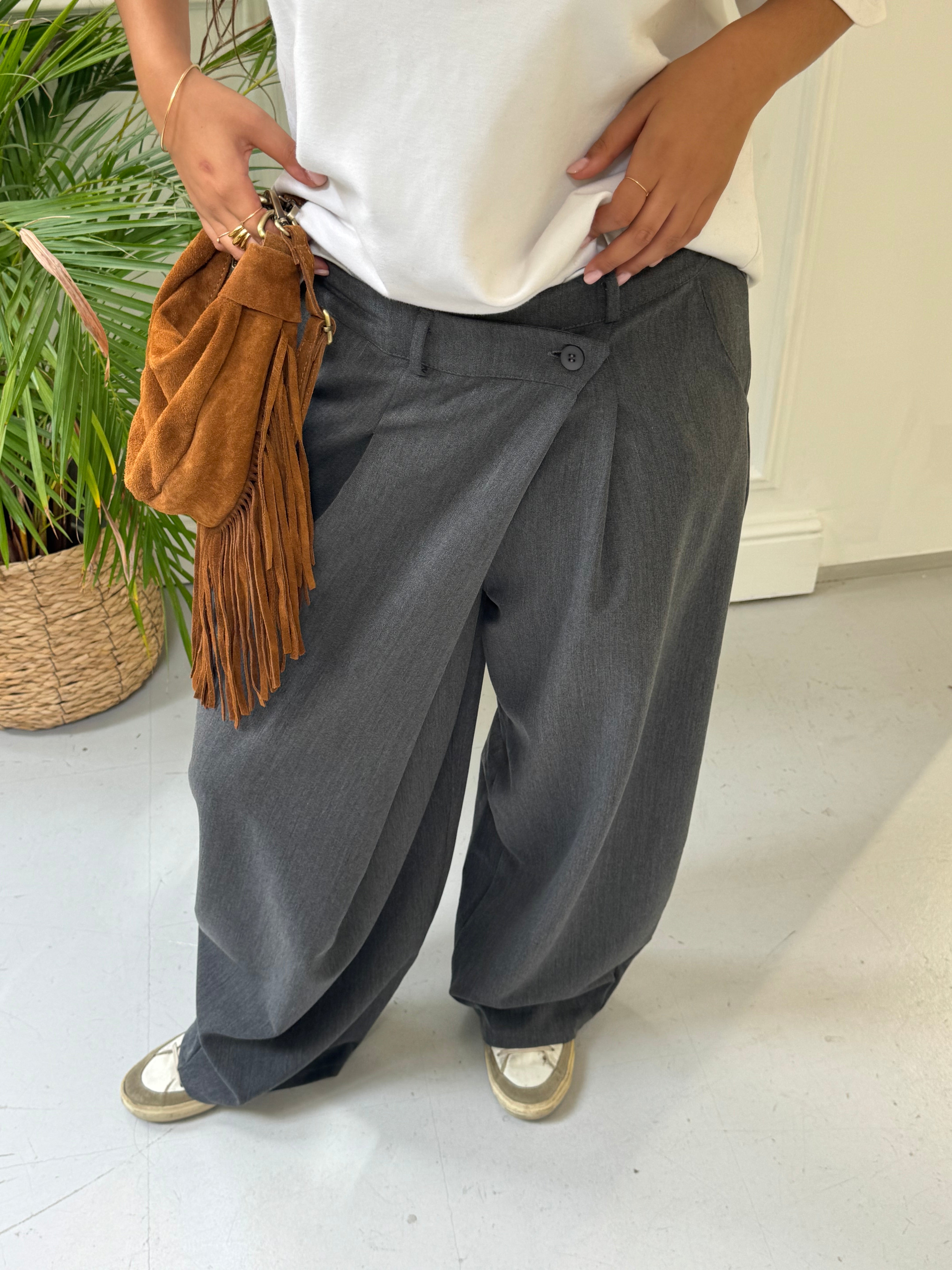 Pantalon Bennie gris foncé
